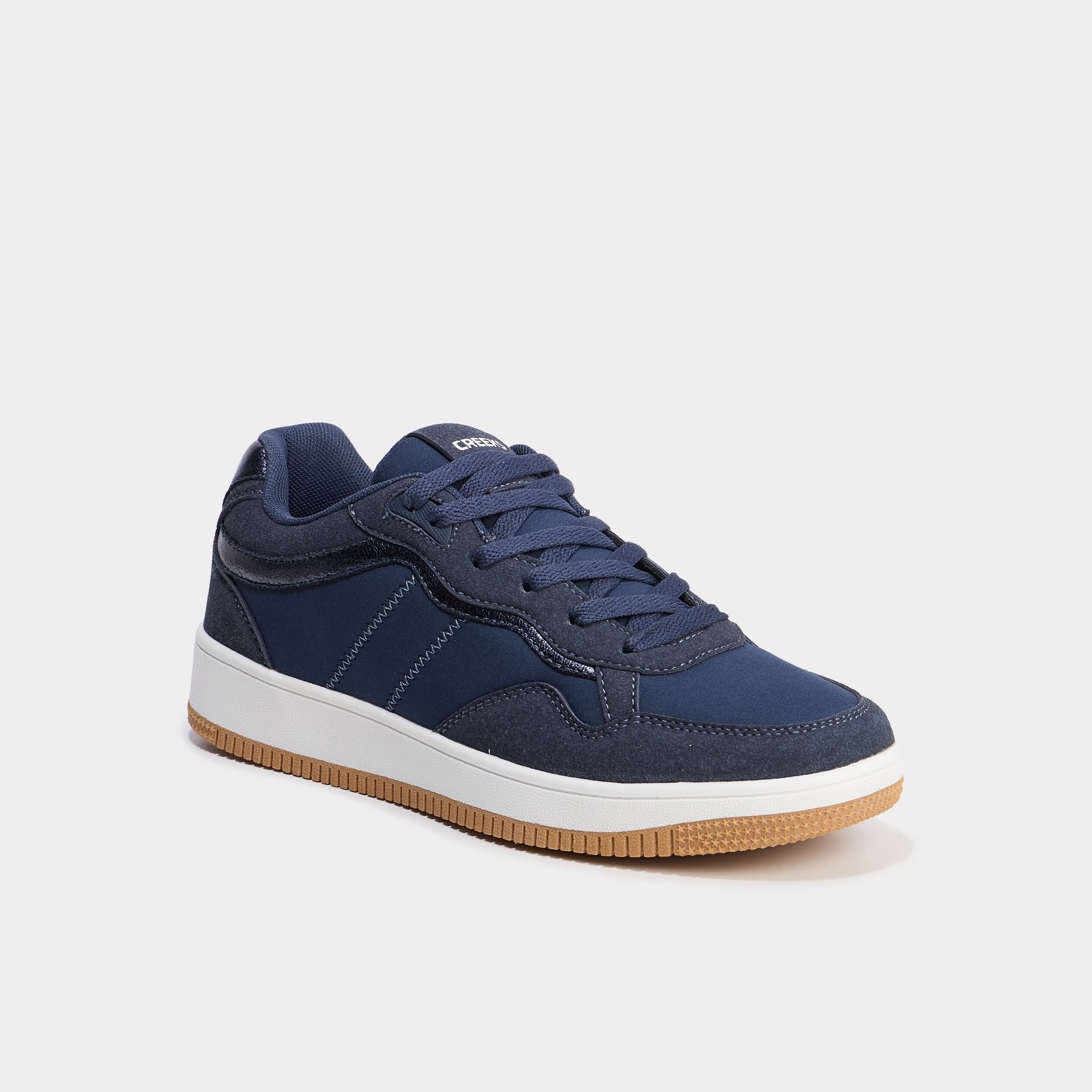 tennis basses a lacets bleu marine femme Tennis basses à lacets bleu marine femme