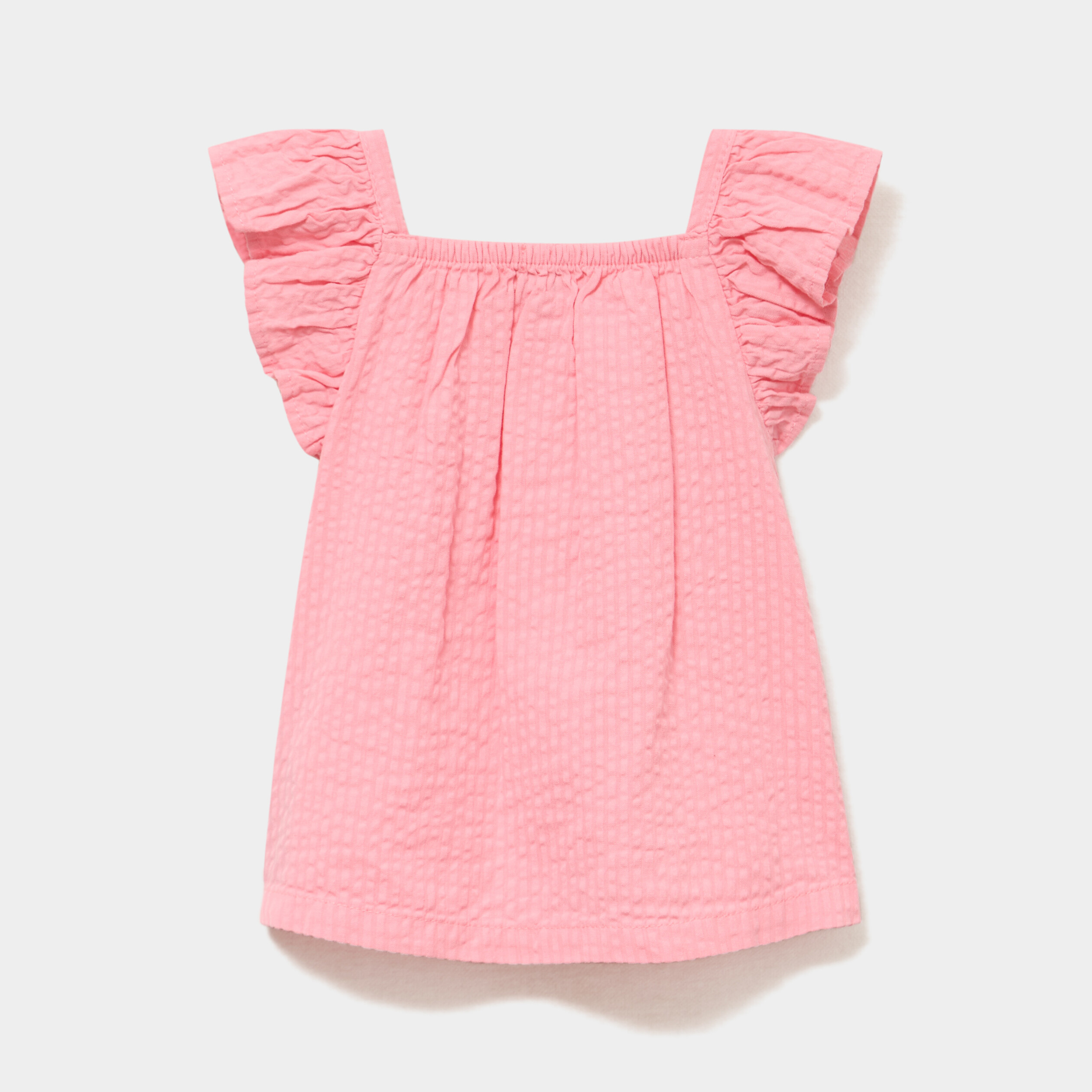 Ensemble 2 pi&egrave;ces d&eacute;bardeur short coton rose b&eacute;b&eacute; fille