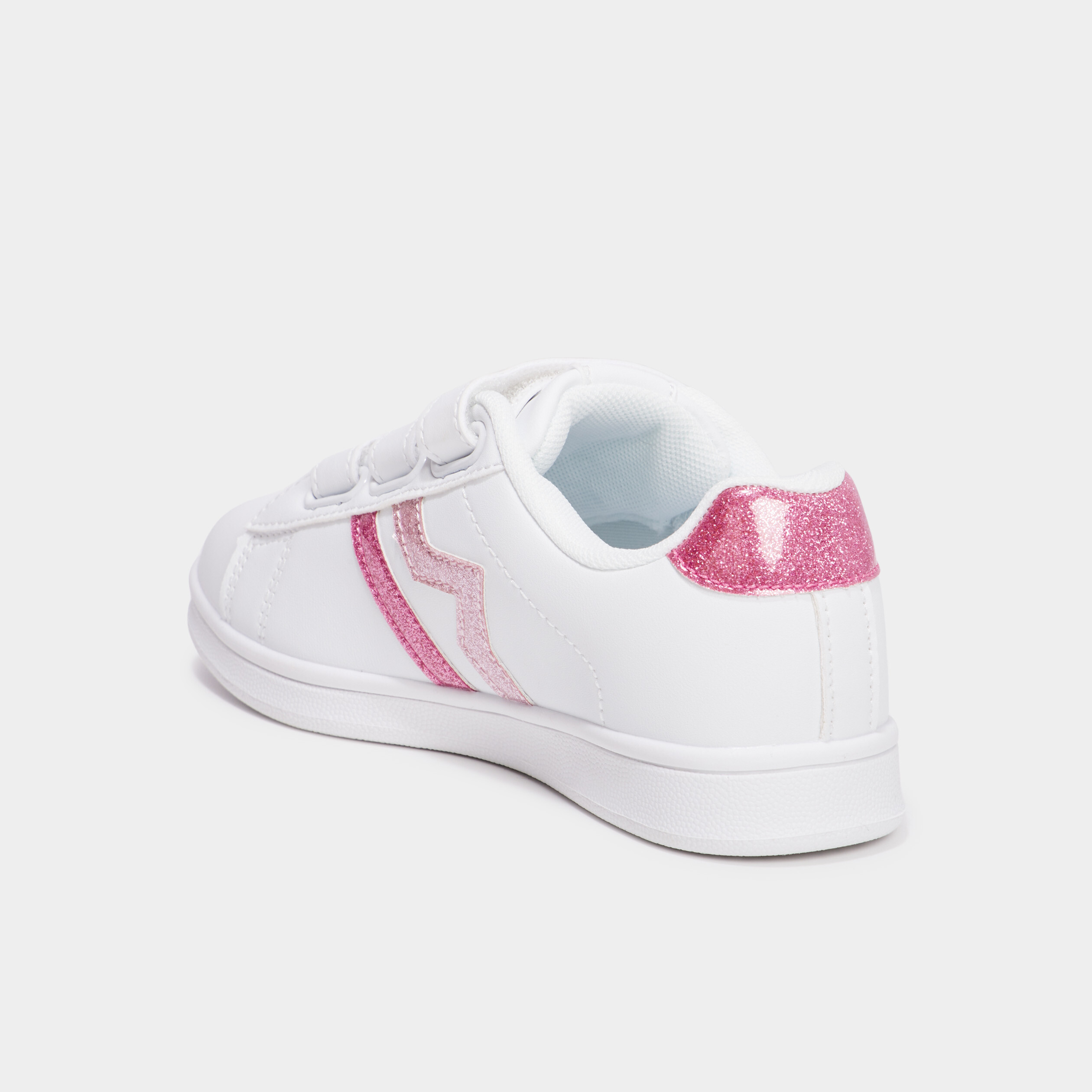tennis basses a scratchs paillettes rose fille Tennis basses à scratchs paillettes rose fille