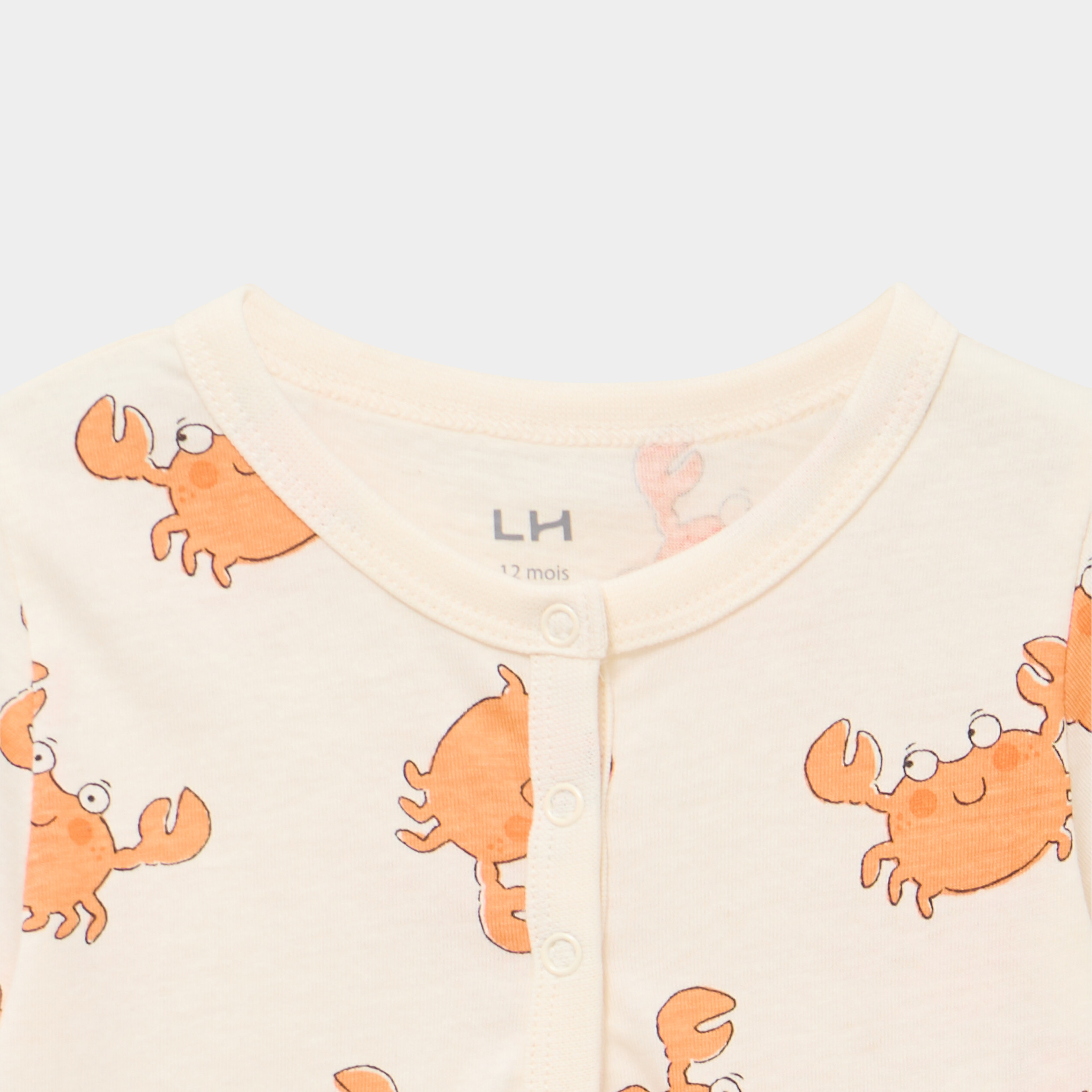 Combishort manches courtes coton blanc b&eacute;b&eacute; gar&ccedil;on