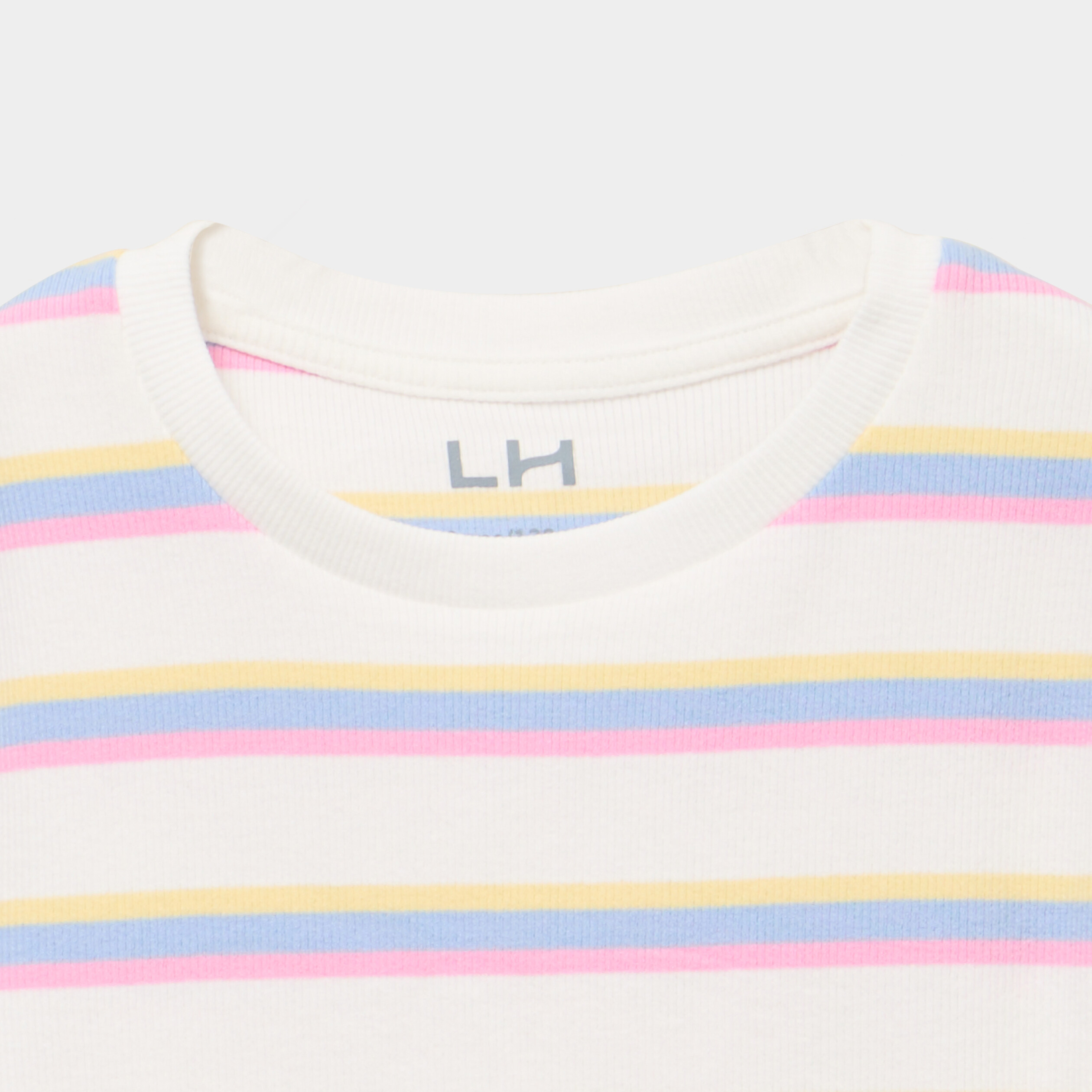 T-shirt c&ocirc;tel&eacute; manches courtes ecru fille