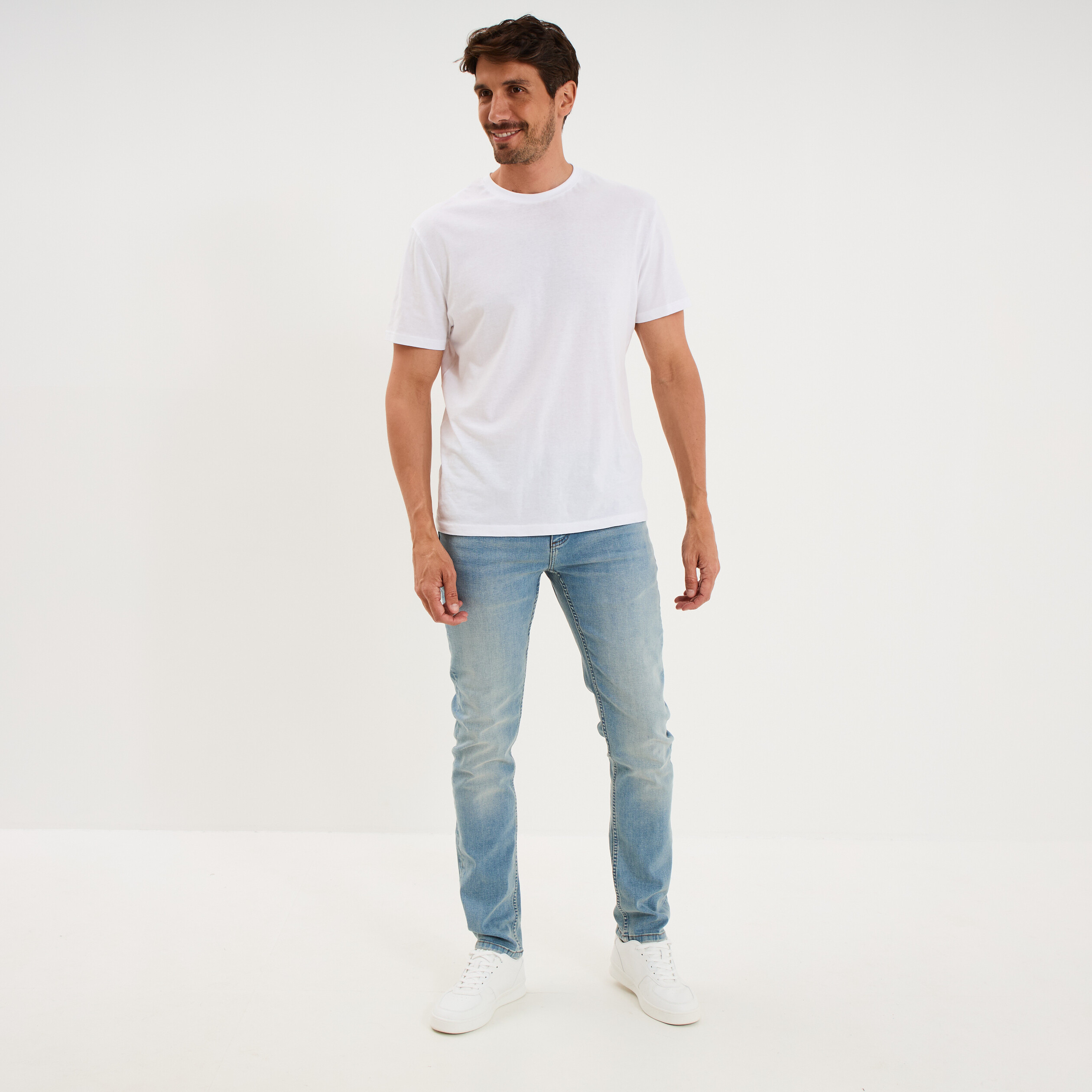 Jeans slim 5 poches denim double stone homme