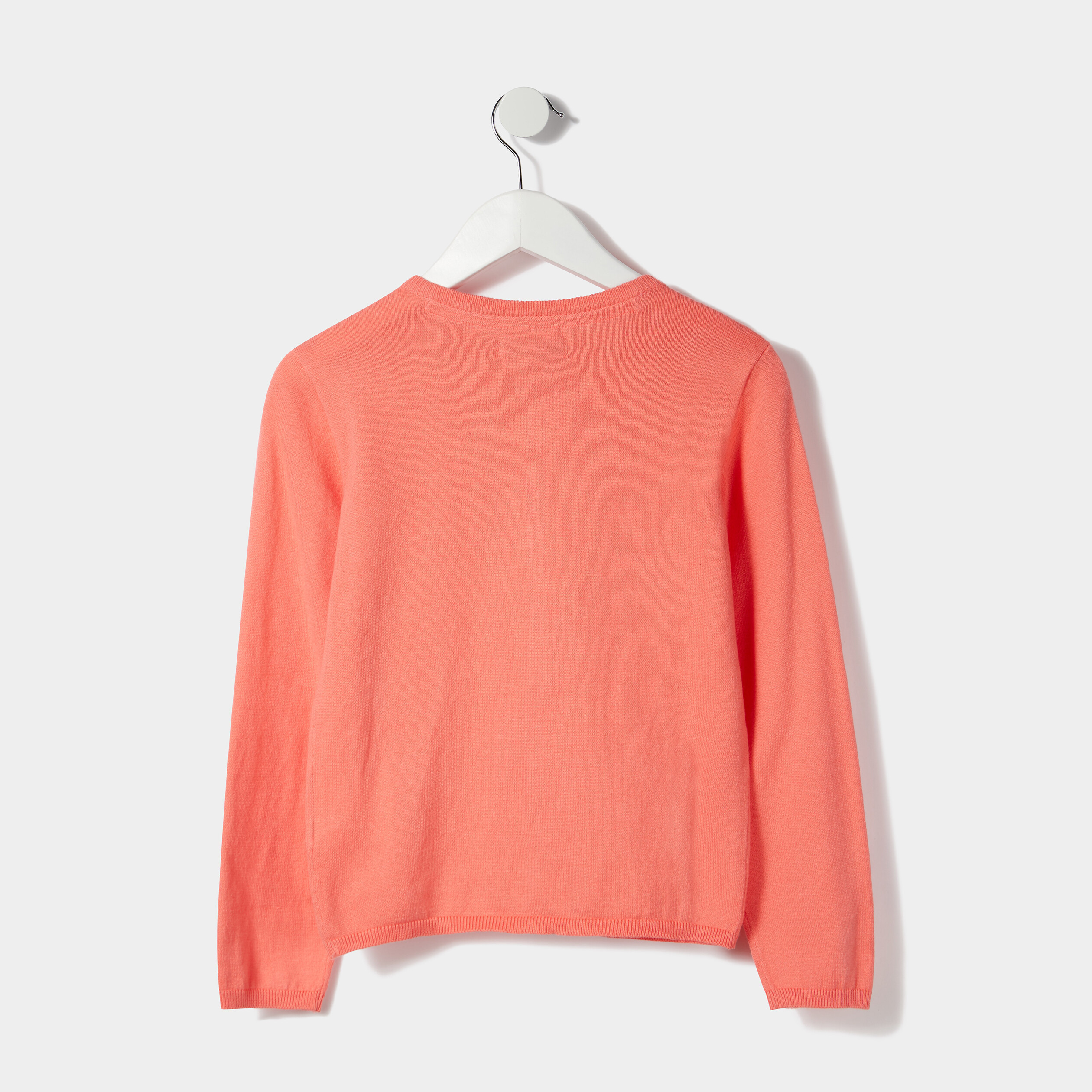 gilet boutonne rose corail fille Gilet boutonné rose corail fille