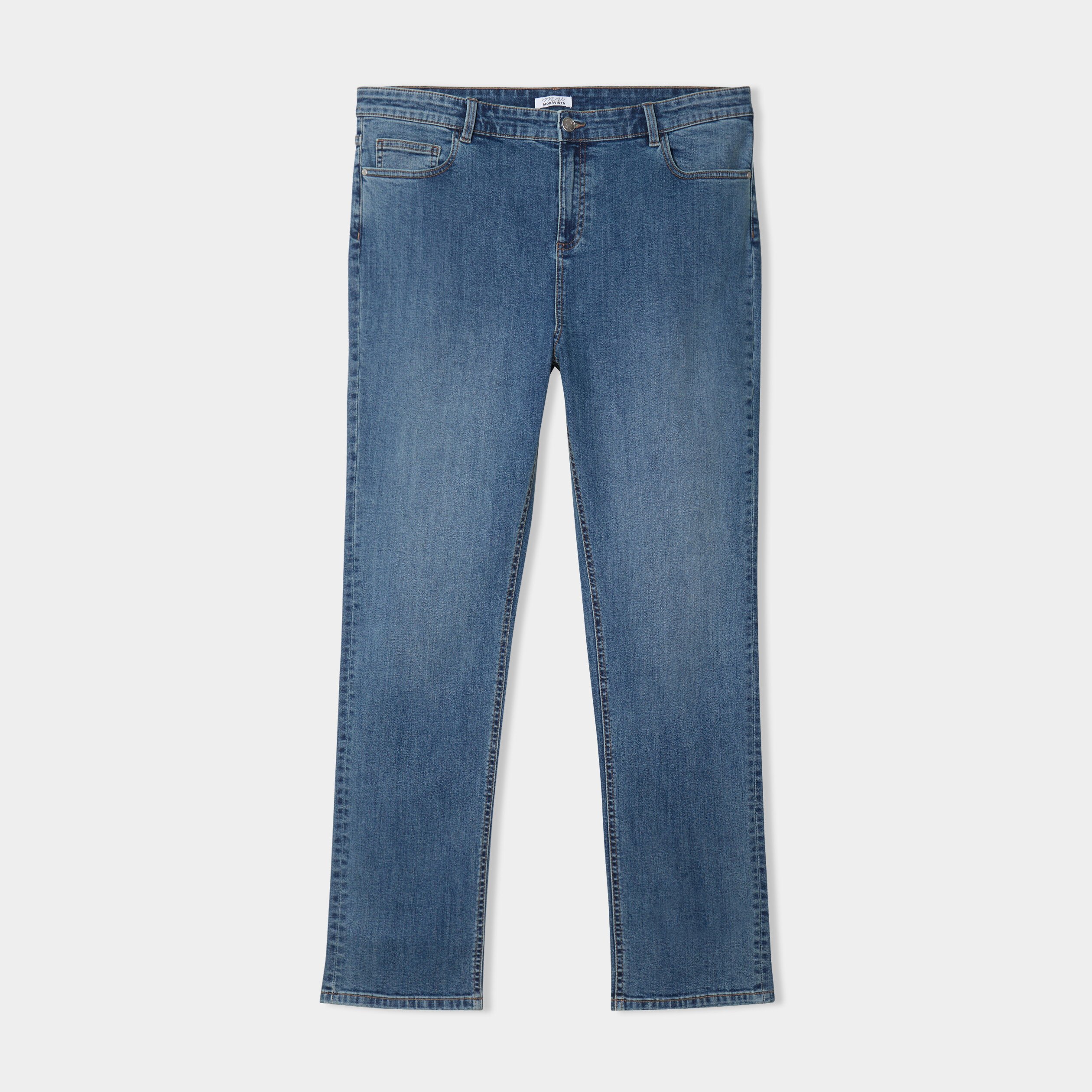 jeans straight taille haute modavista denim dirty femmegt Jeans straight taille haute Modavista denim dirty femme grande taille