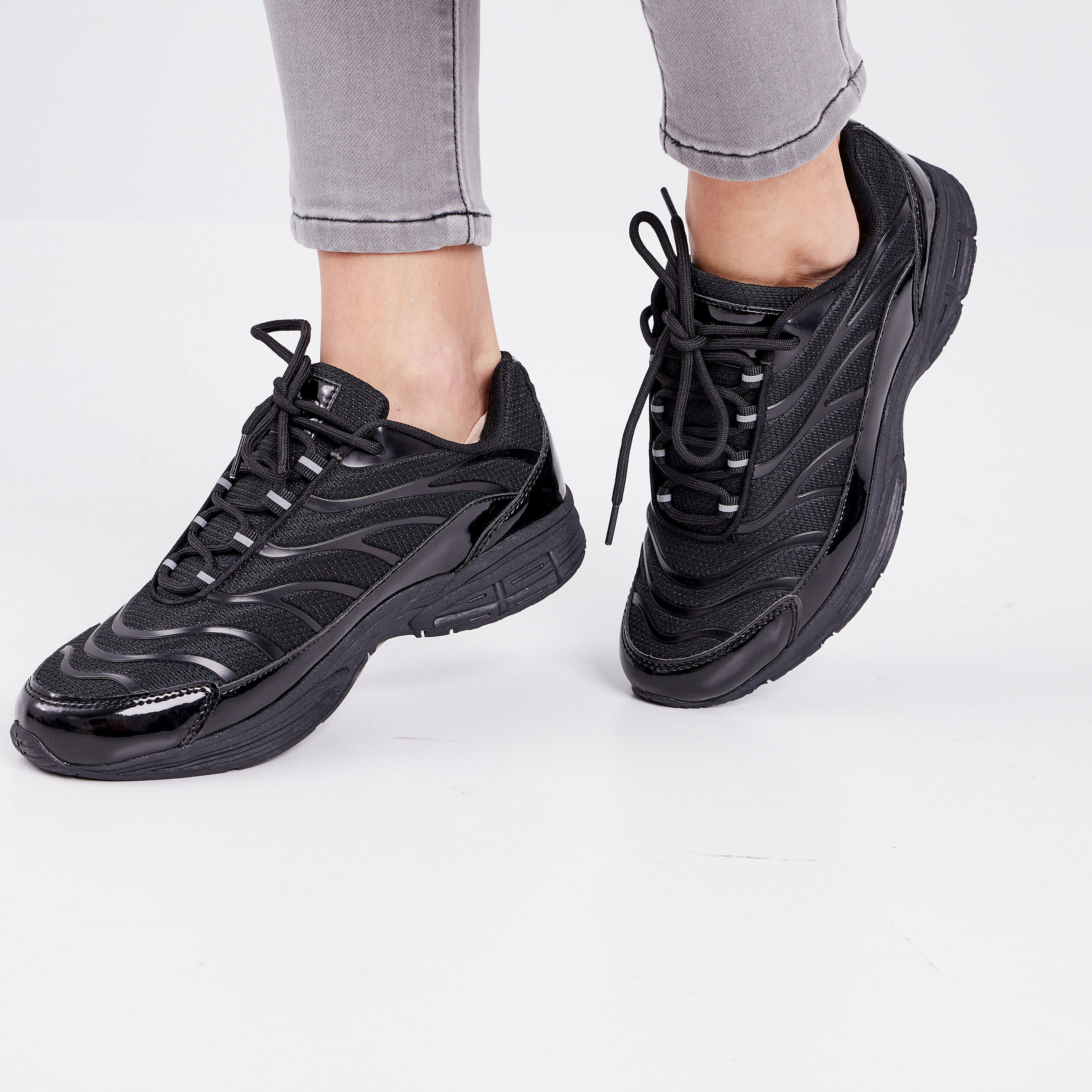 basket running noir femme