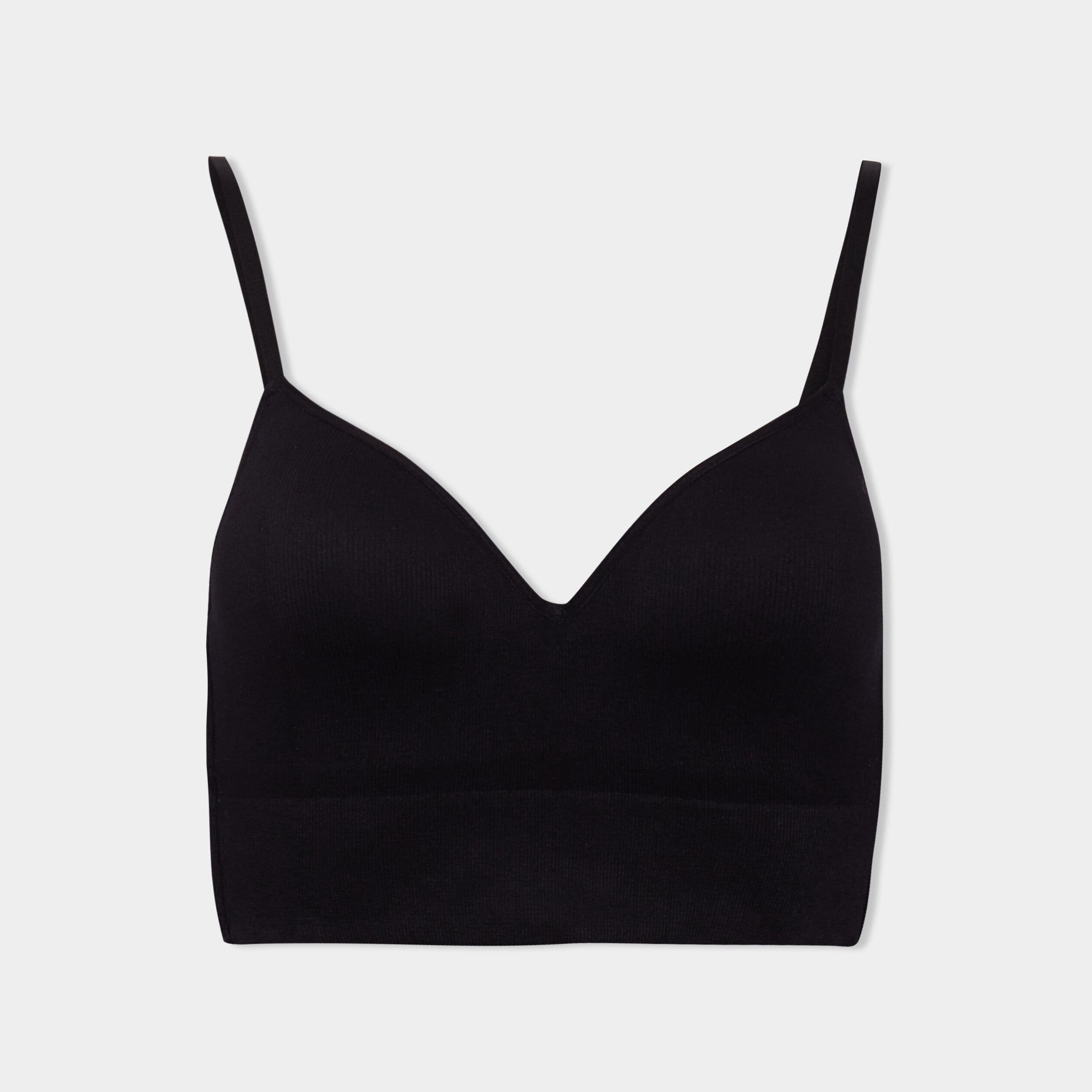 Brassi&egrave;re c&ocirc;tel&eacute;e padd&eacute;e sans armature noir femme