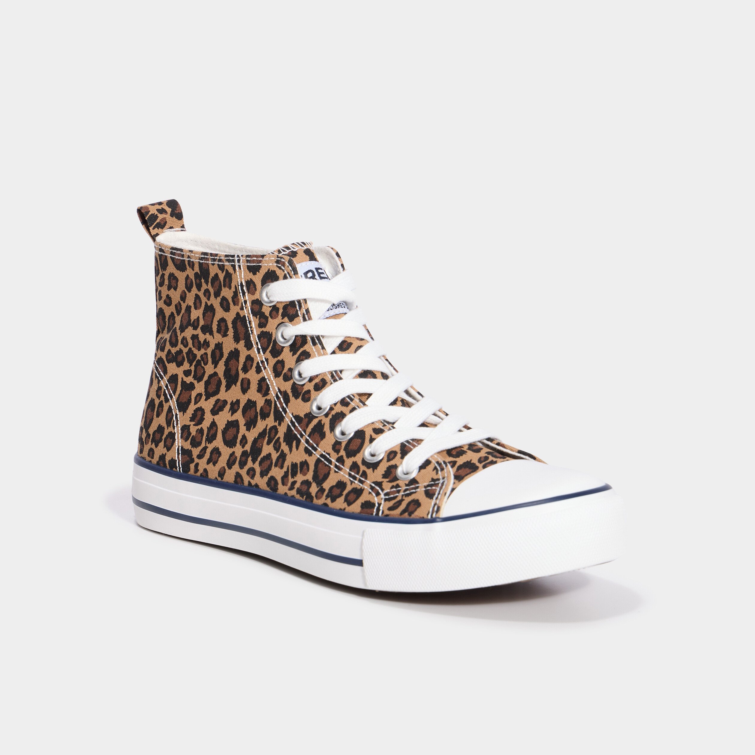 baskets montantes en toile creeks marron fonce femme Baskets montantes en toile Creeks marron foncé femme