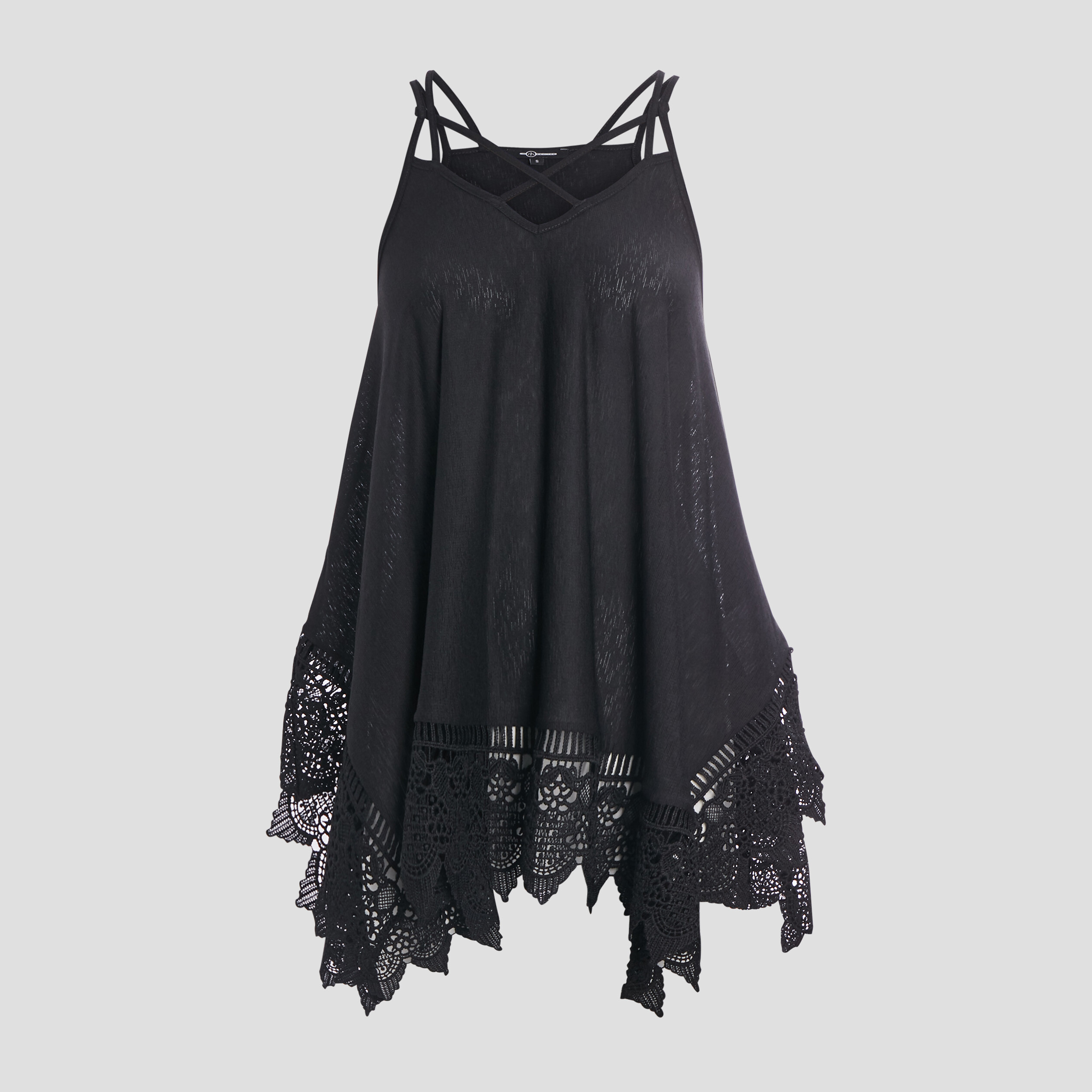 debardeur large asymetrique mosquitos noir femme Débardeur large asymétrique Mosquitos noir femme