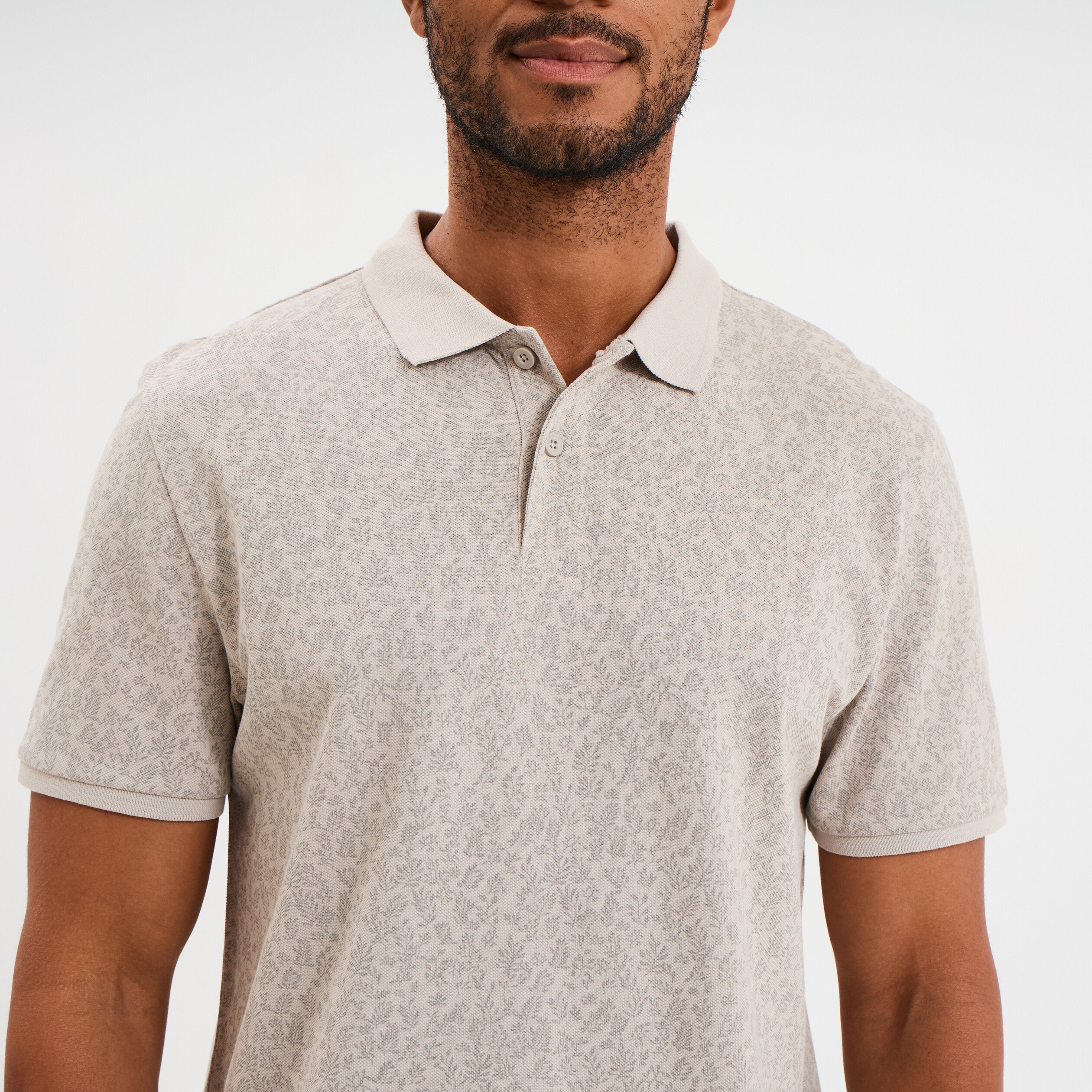 polo droit manches courtes coton gris homme Polo droit manches courtes coton gris homme
