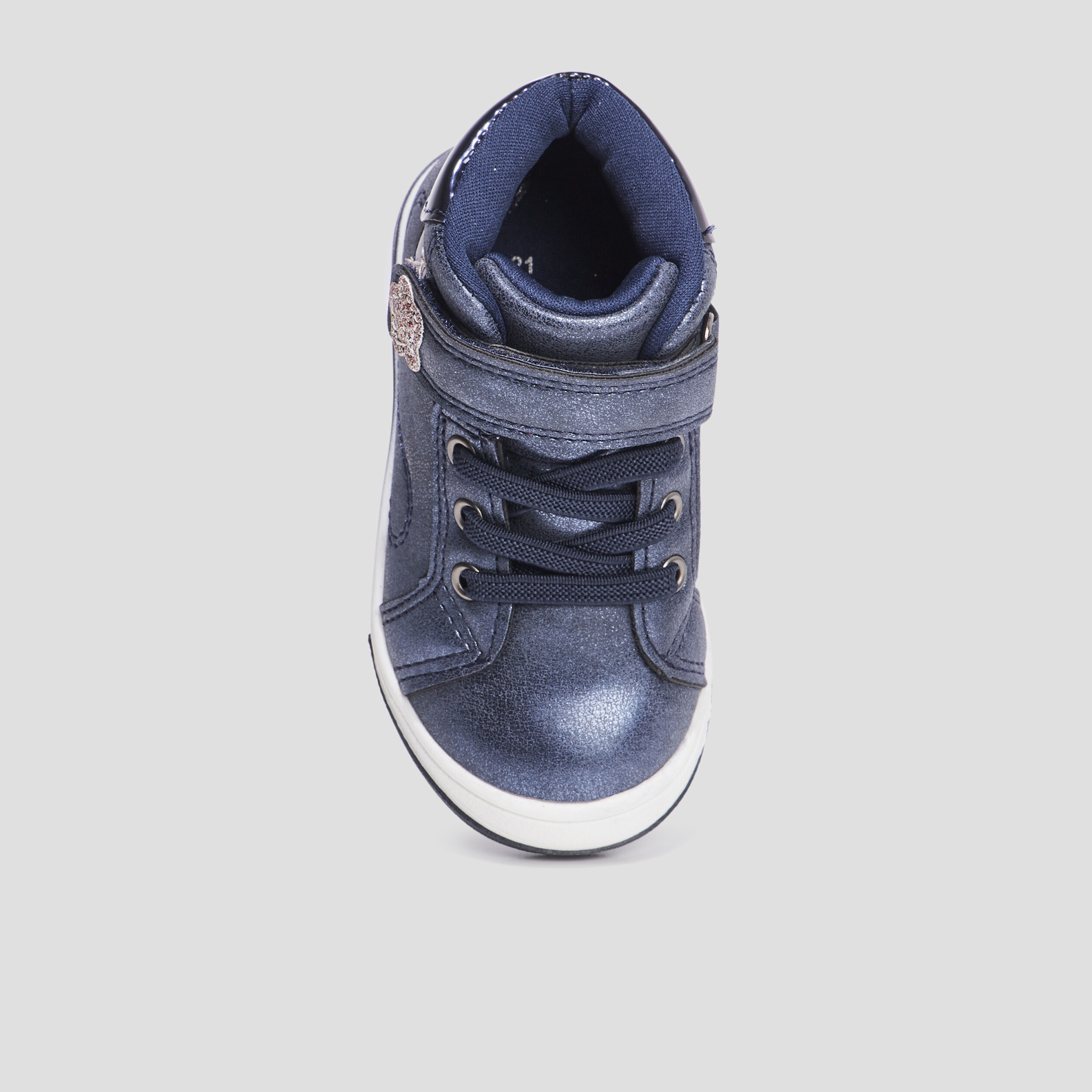 Baskets montantes scratchs iris es bleu marine b b fille La Halle
