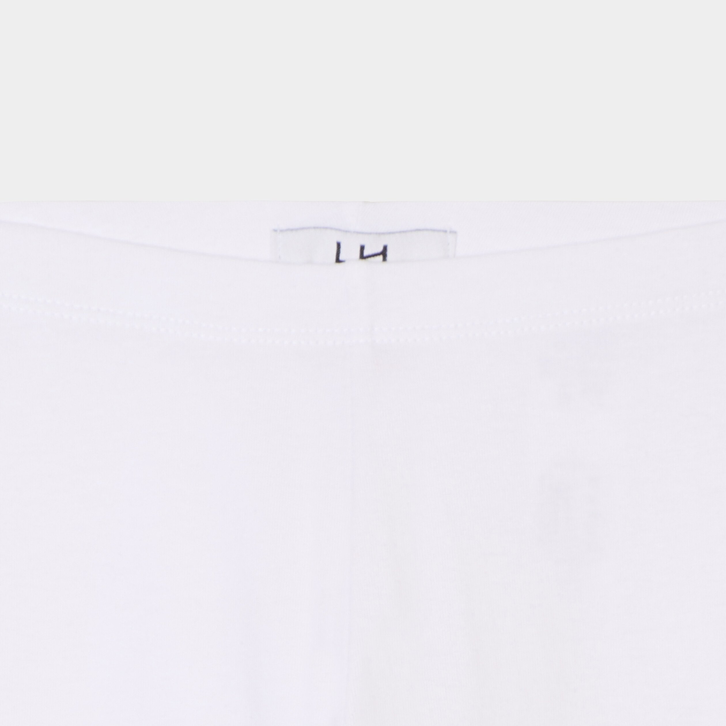 legging cycliste coton taille elastiquee blanc fille Legging cycliste coton taille élastiquée blanc fille