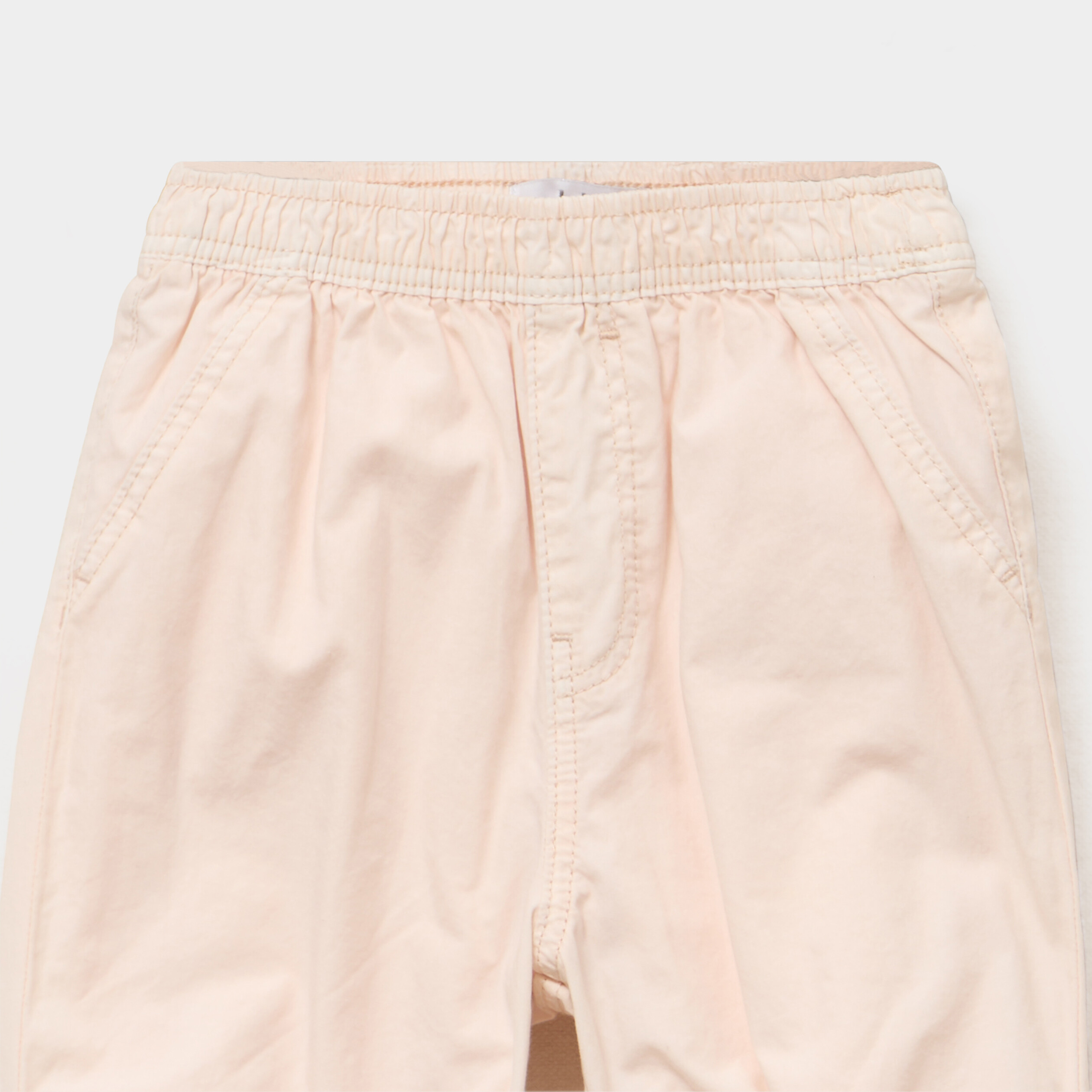 Pantalon jogger doublage coton beige b&eacute;b&eacute; fille