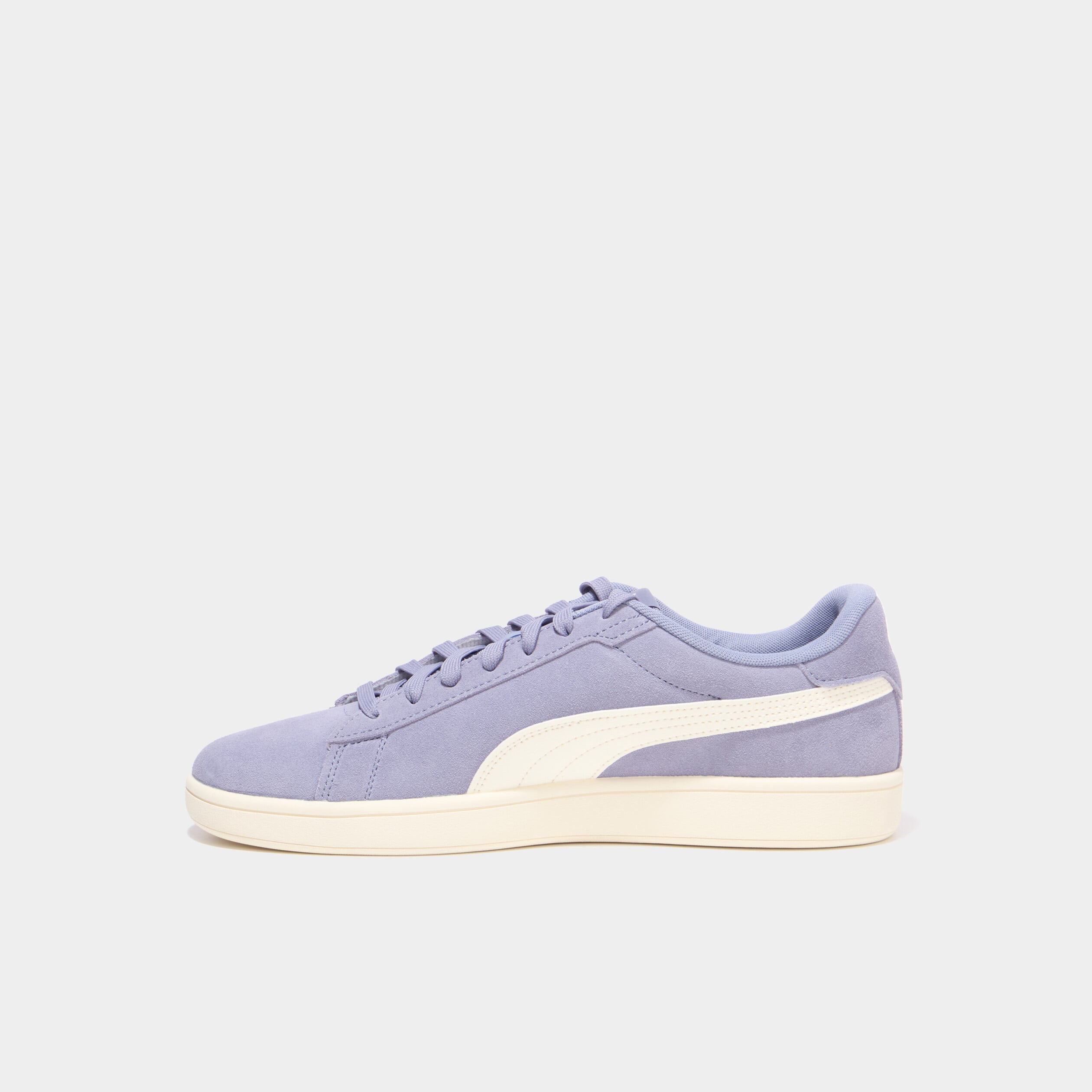 Baskets cuir su&eacute;dine Puma Smash V3 bleu homme