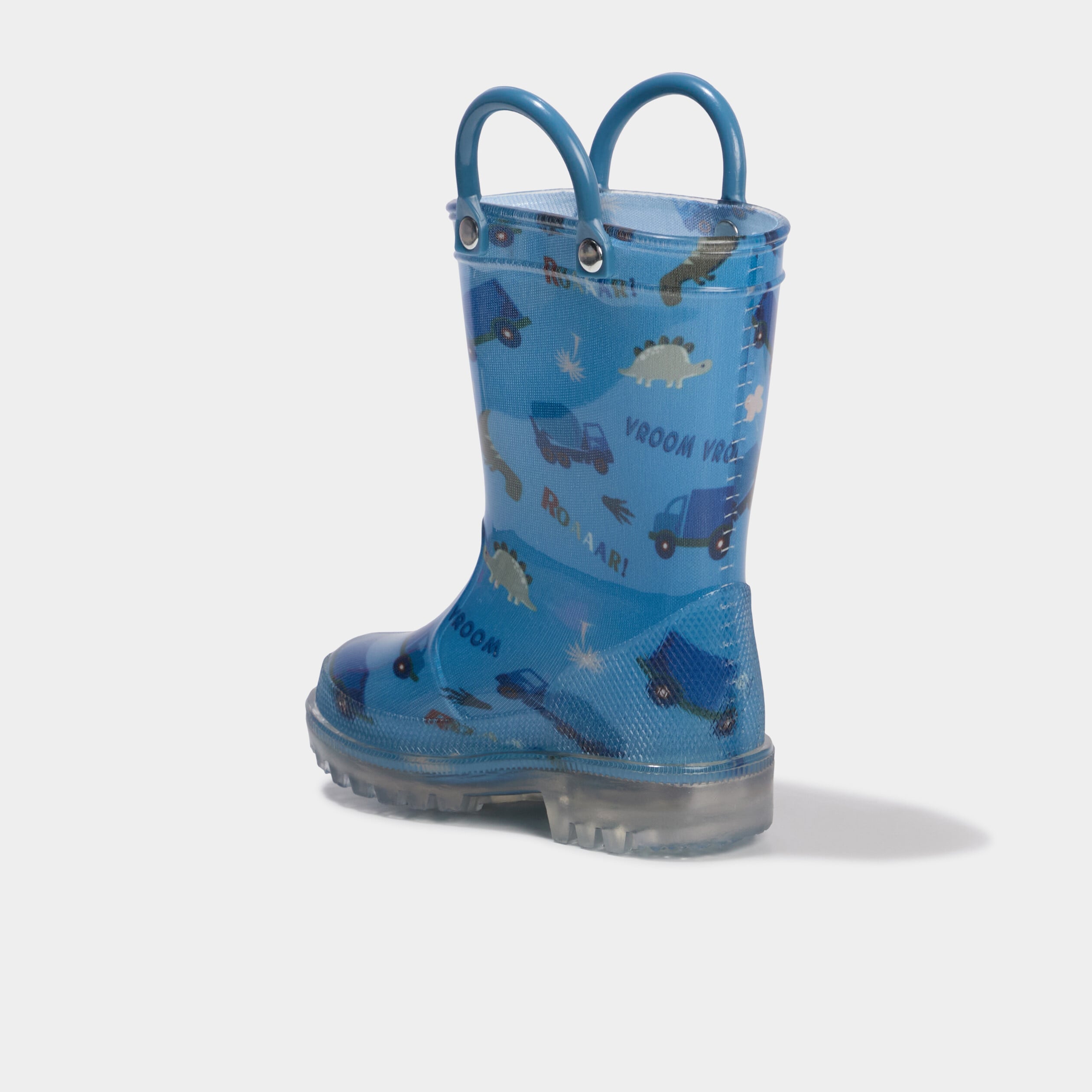 Bottes de pluie lumineuses bleu b&eacute;b&eacute; gar&ccedil;on