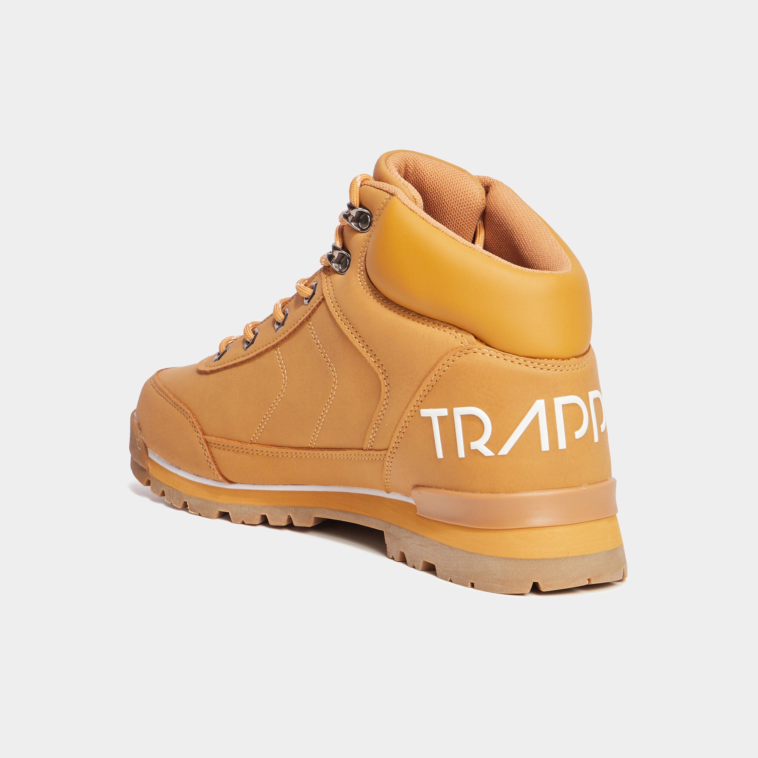 Bottines montantes semelles crant&eacute;es jaune homme