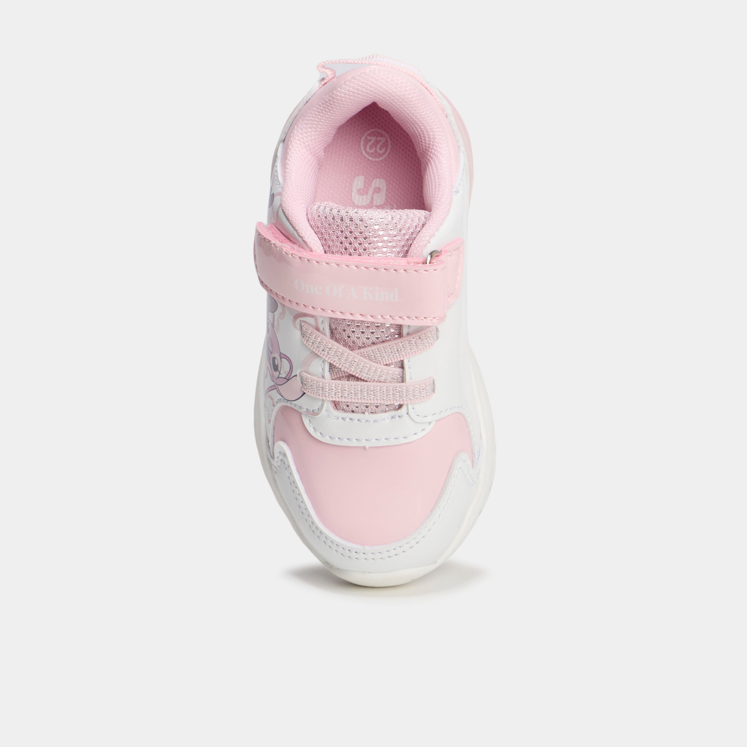 Baskets running lumineuses Stitch rose b&eacute;b&eacute; fille