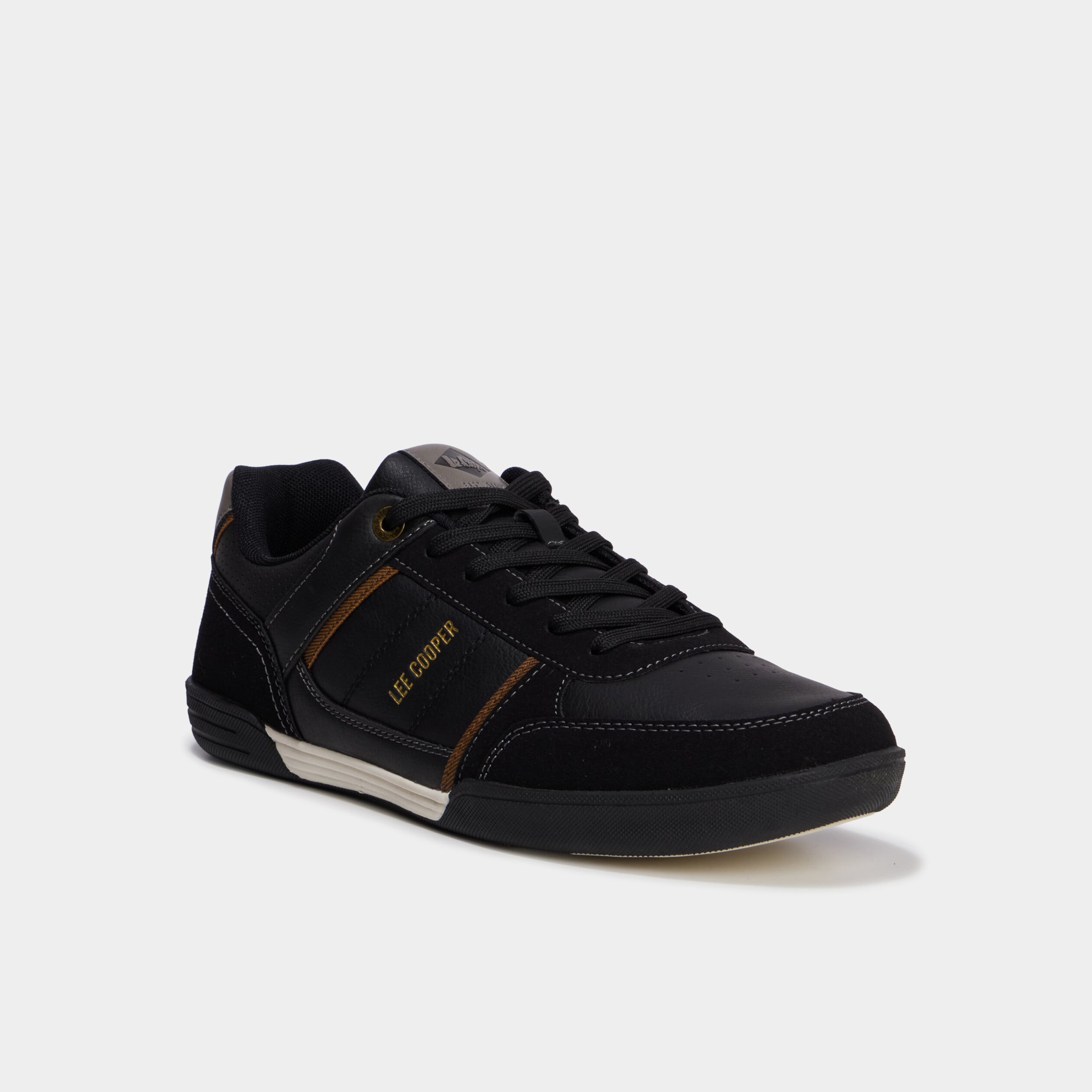 Baskets &agrave; lacets Lee Cooper noir homme