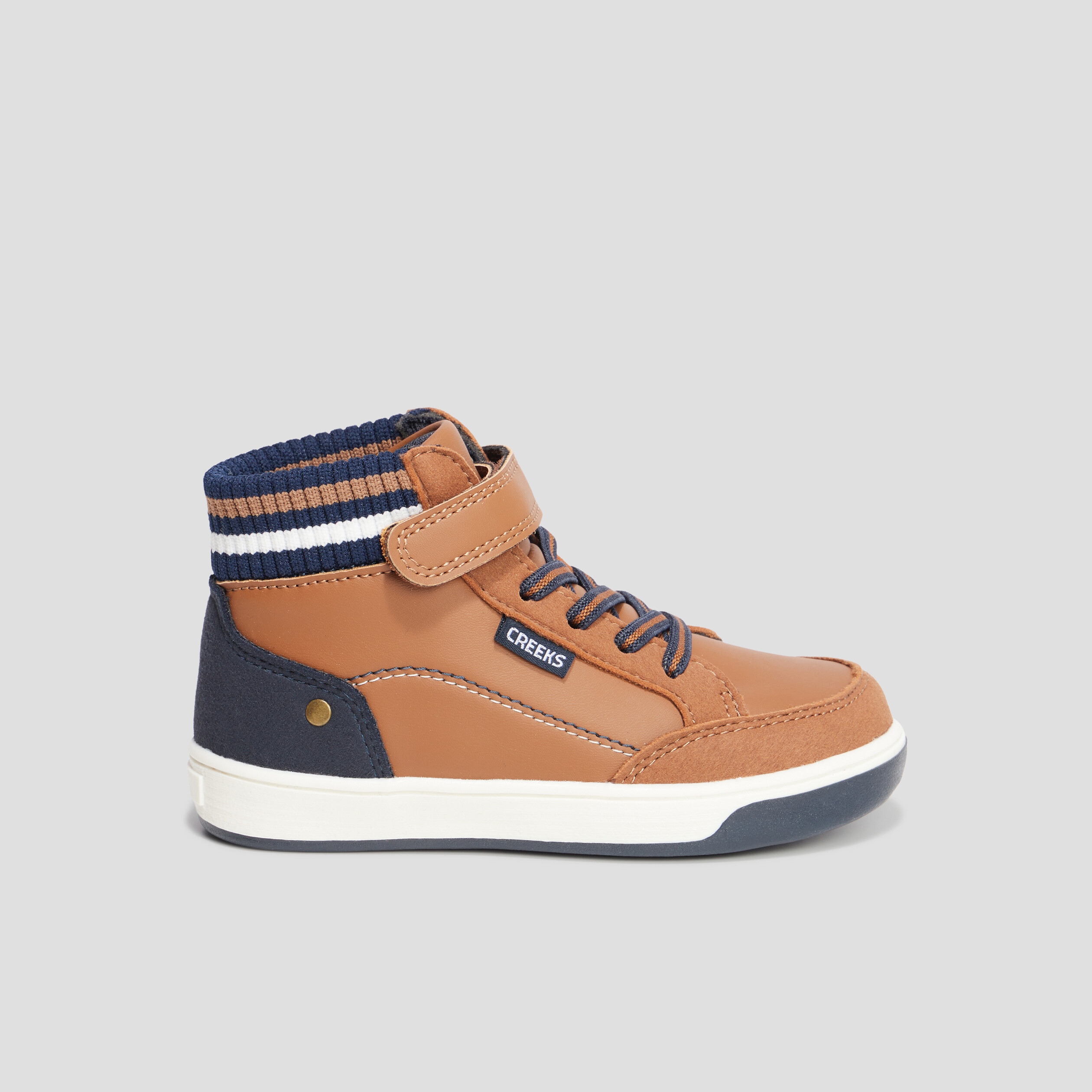 baskets montantes creeks kaby marron garcon Baskets montantes Creeks Kaby marron garçon