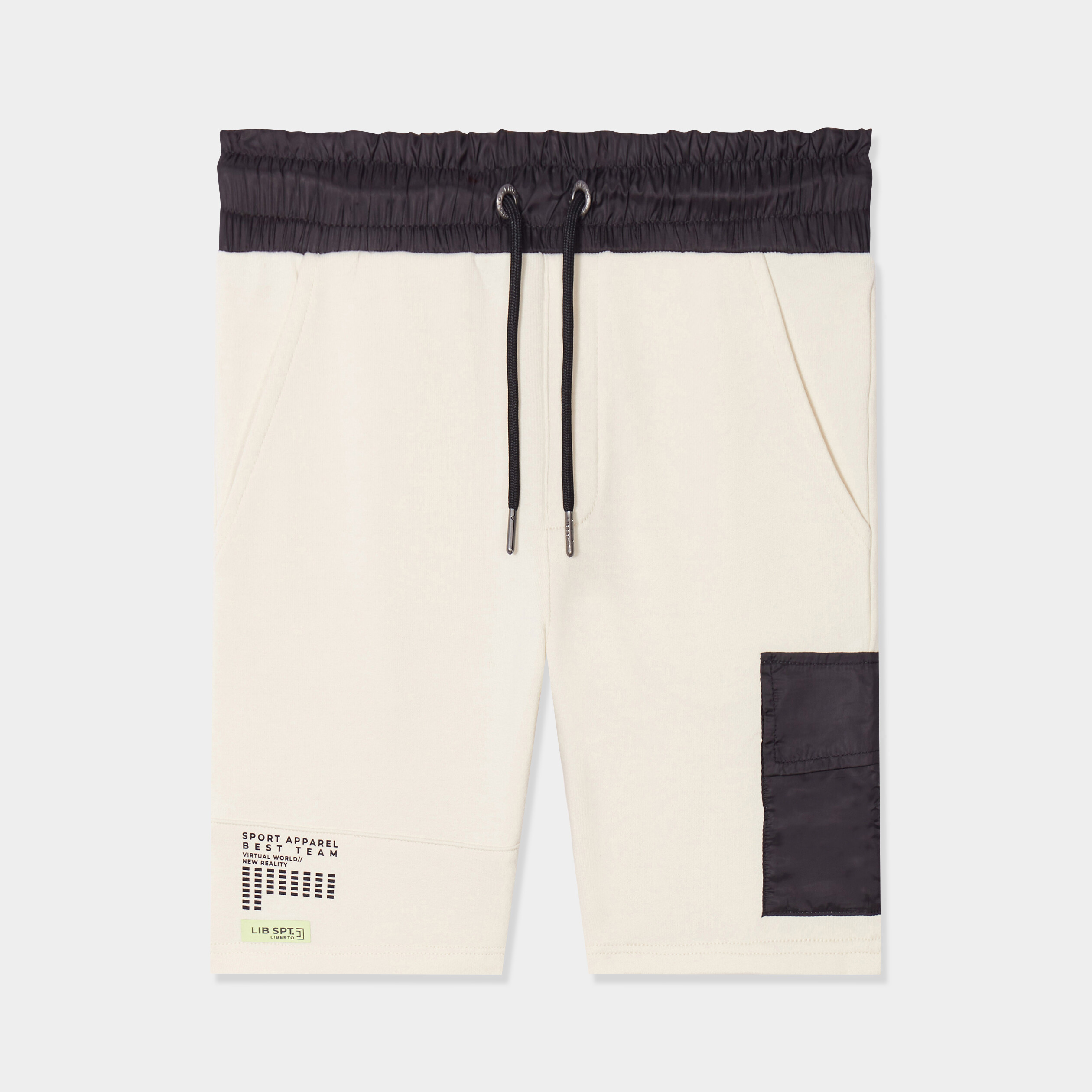 short jogging droit liberto ecru garcon Short jogging droit Liberto ecru garçon