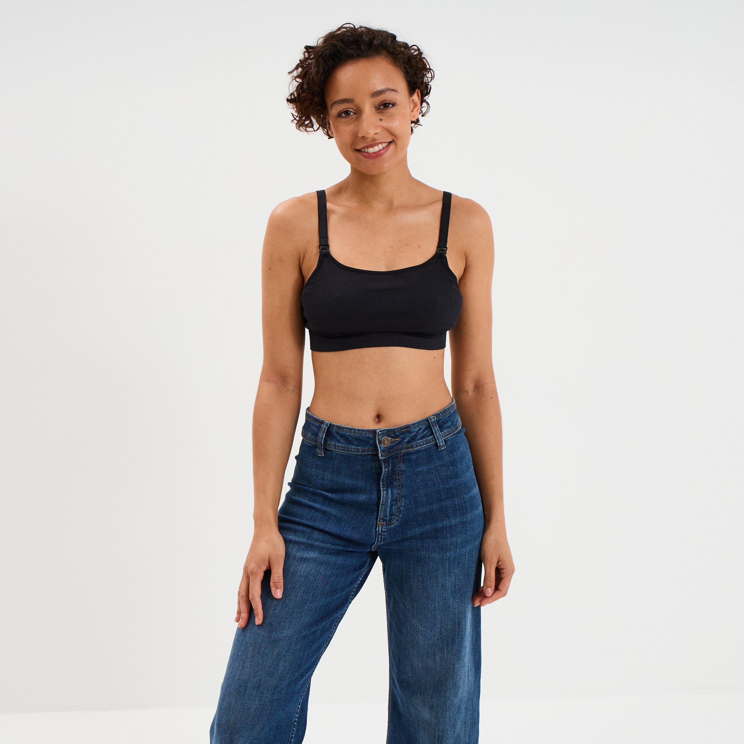 Lot 2 brassi&egrave;res d'allaitement noir femme
