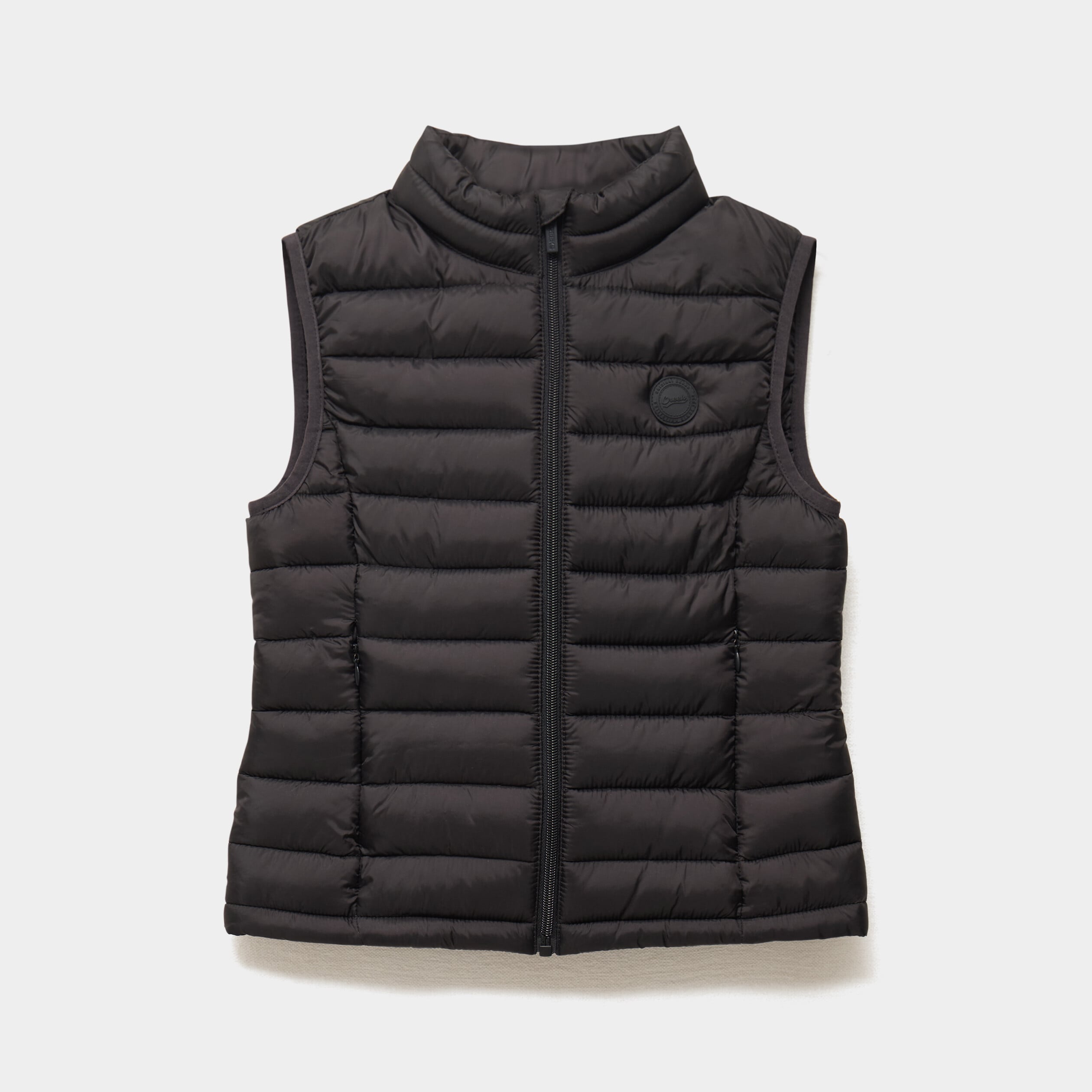 Doudoune l&eacute;g&egrave;re sans manches imperm&eacute;able noir fille