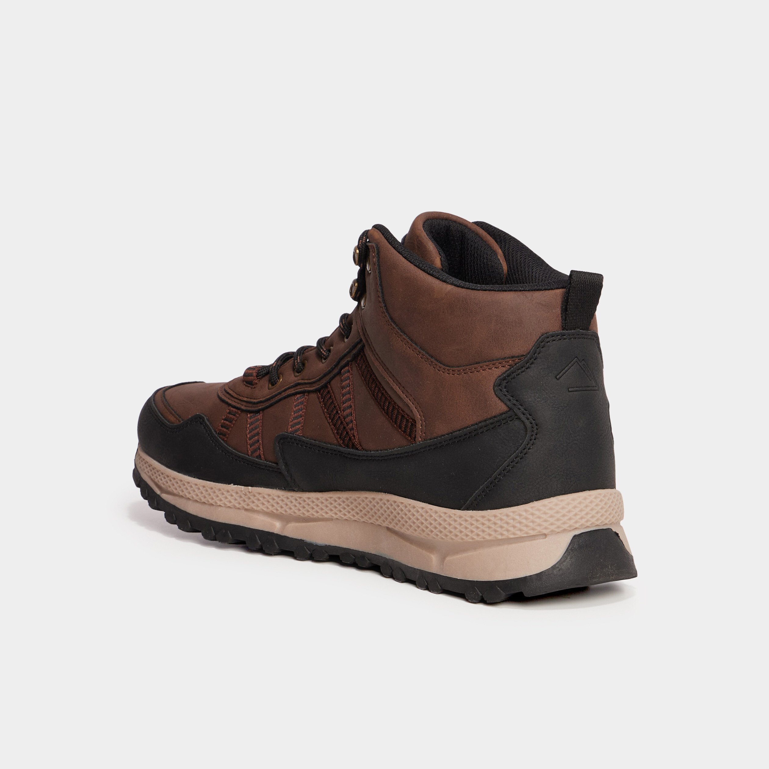 baskets montantes a lacets marron cognac homme Baskets montantes à lacets marron cognac homme