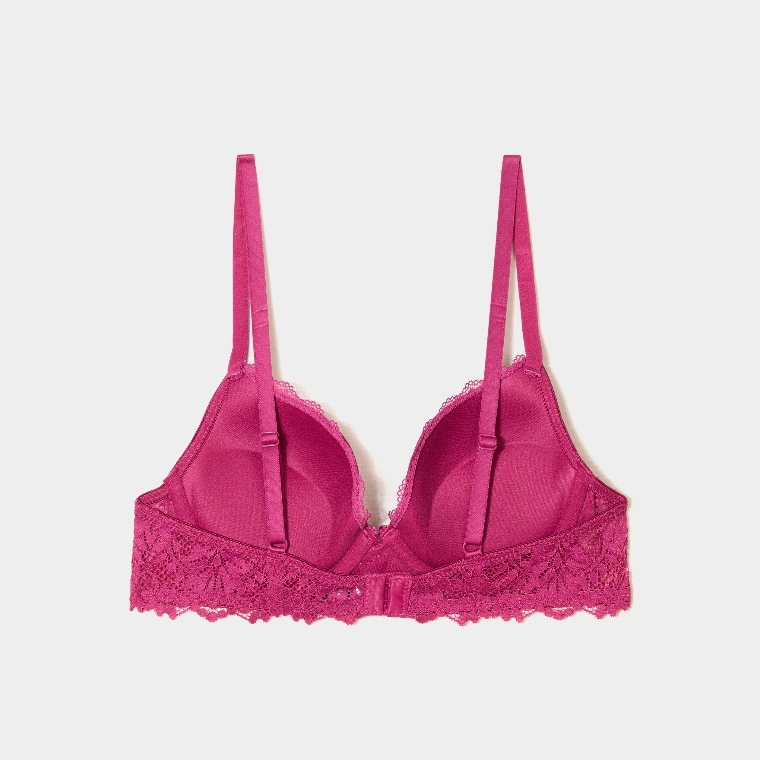 lot 2 soutiens gorge paddes violet femme Lot 2 soutiens-gorge paddés violet femme