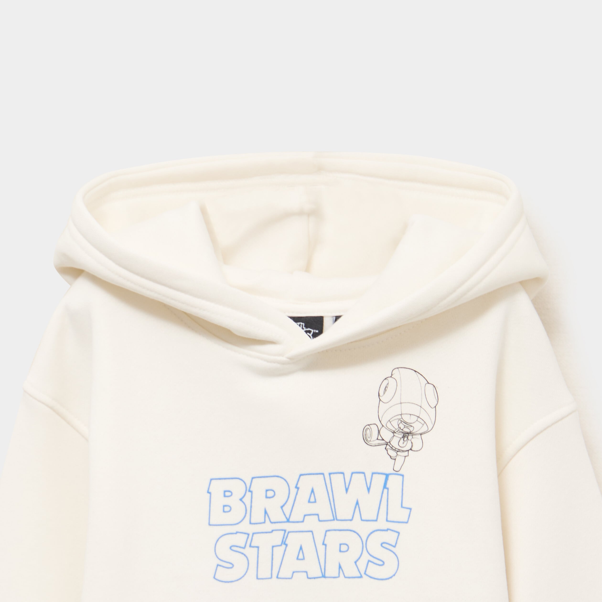 Sweat hoodie 1 poche Brawl Stars blanc gar&ccedil;on