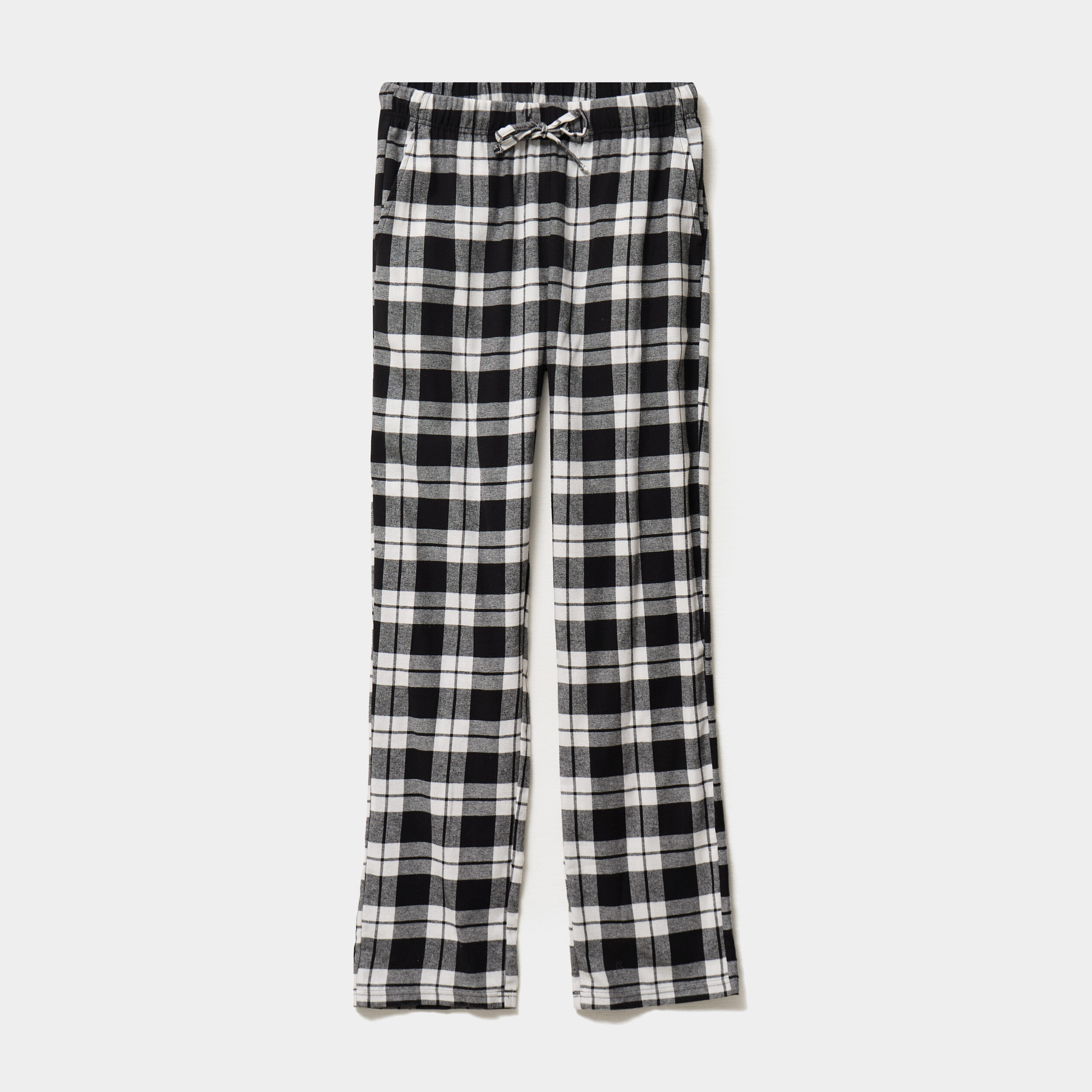 pantalon de pyjama coton coupe droite noir homme Pantalon de pyjama coton coupe droite noir homme