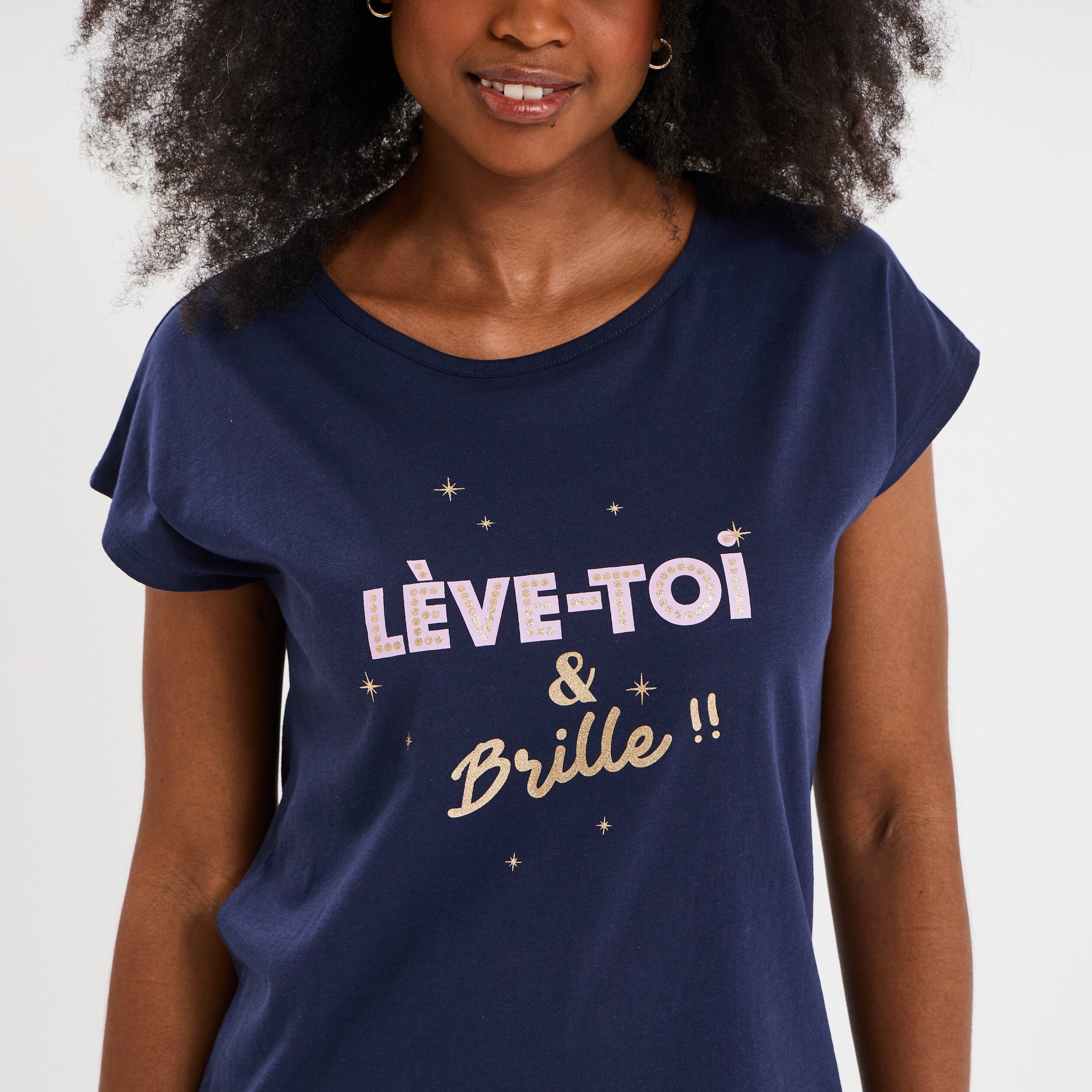 ensemble pyjama corsaire t shirt coton bleu marine femme Ensemble pyjama corsaire t-shirt coton bleu marine femme