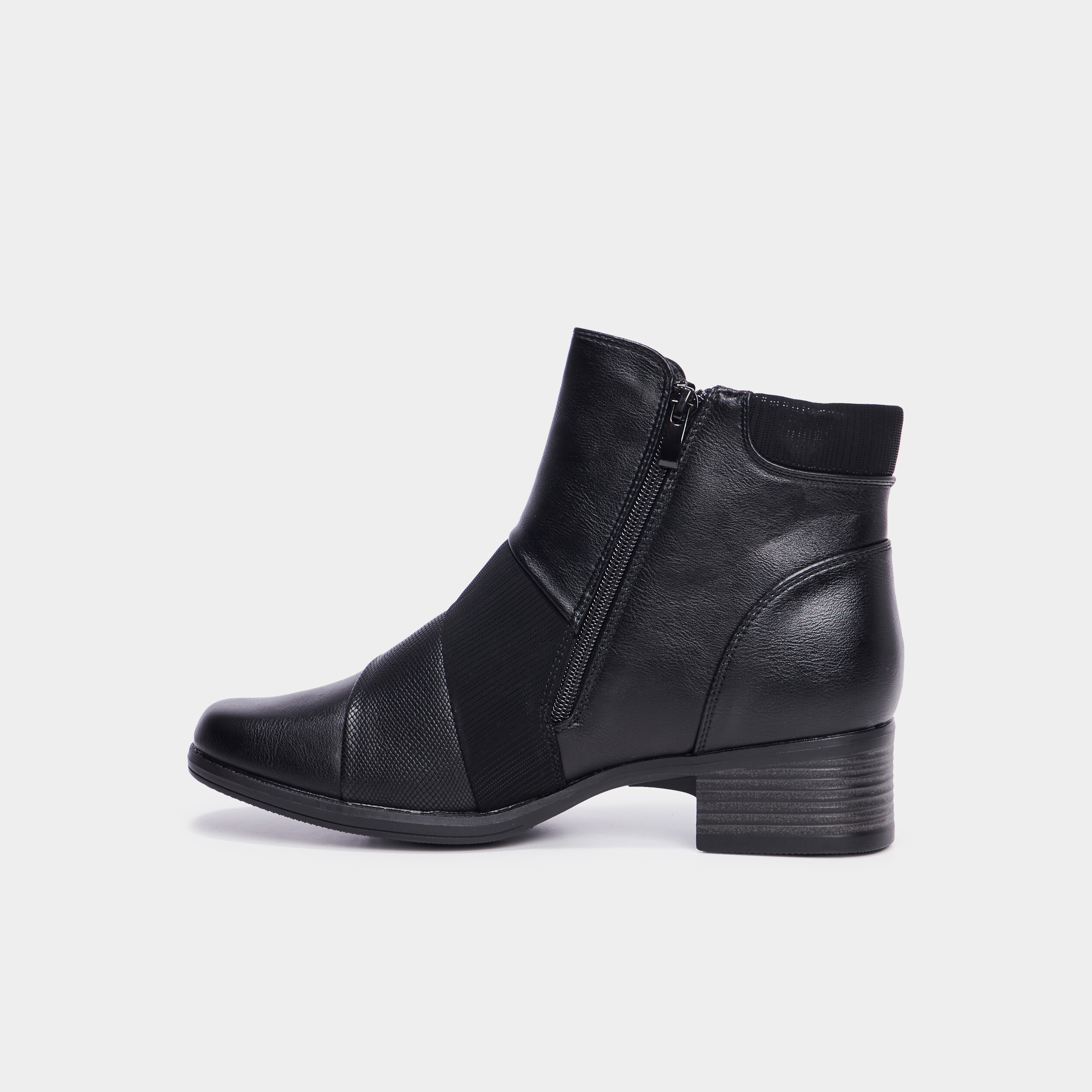 bottines a talons fermeture zippee noir femme Bottines à talons fermeture zippée noir femme