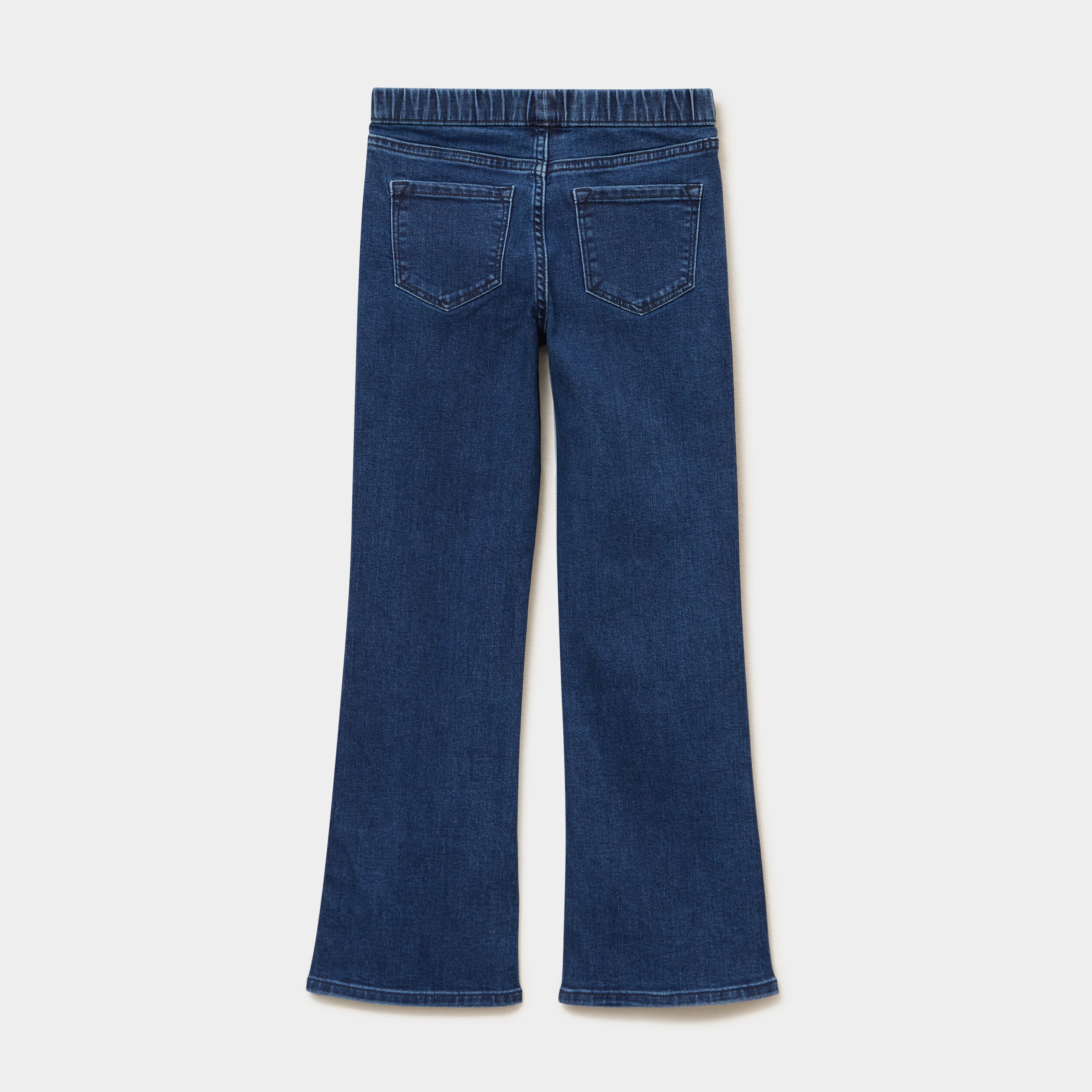 Jegging bootcut taille &eacute;lastiqu&eacute;e bleu fonc&eacute; fille