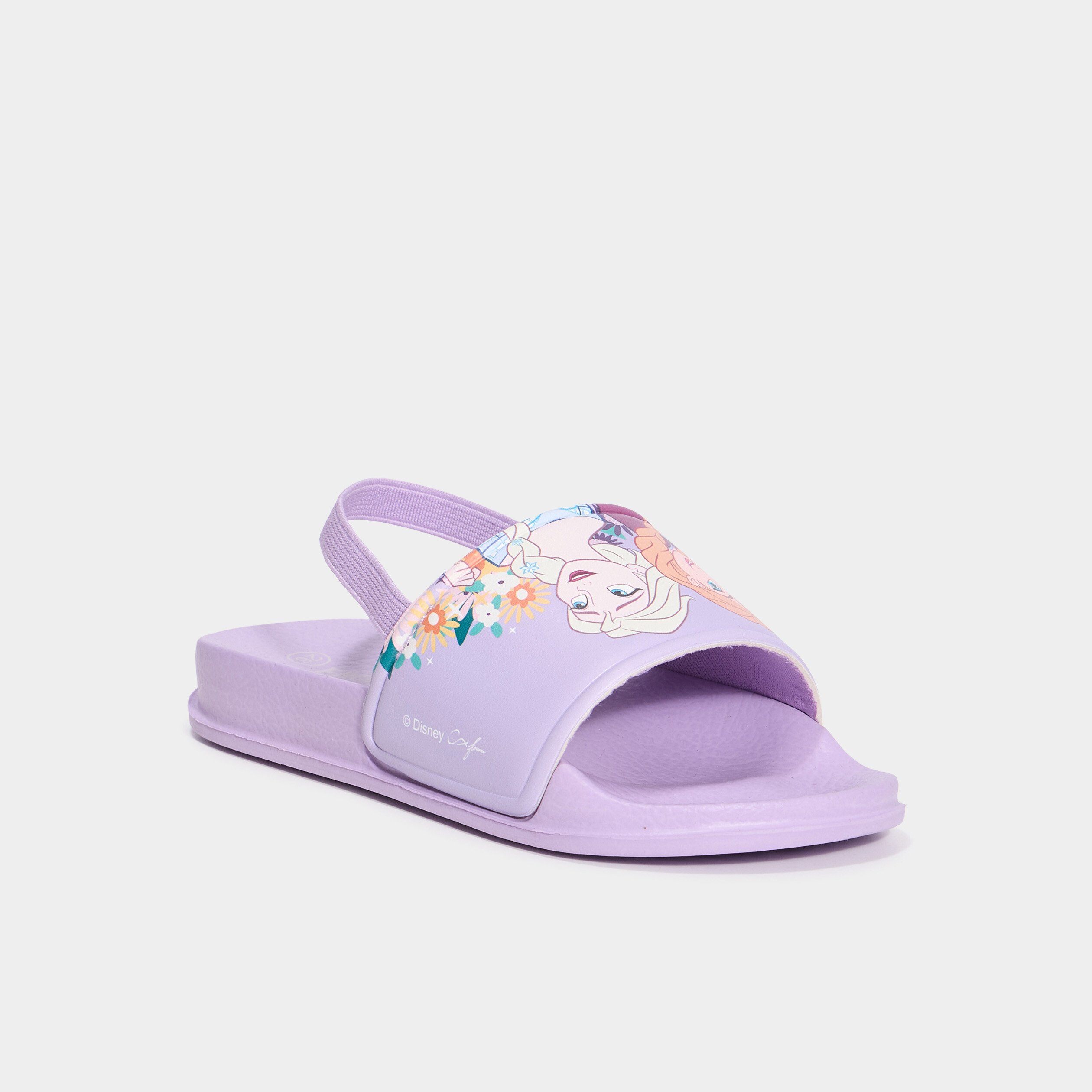 mules de plage reine des neiges mauve fille Mules de plage Reine des neiges mauve fille