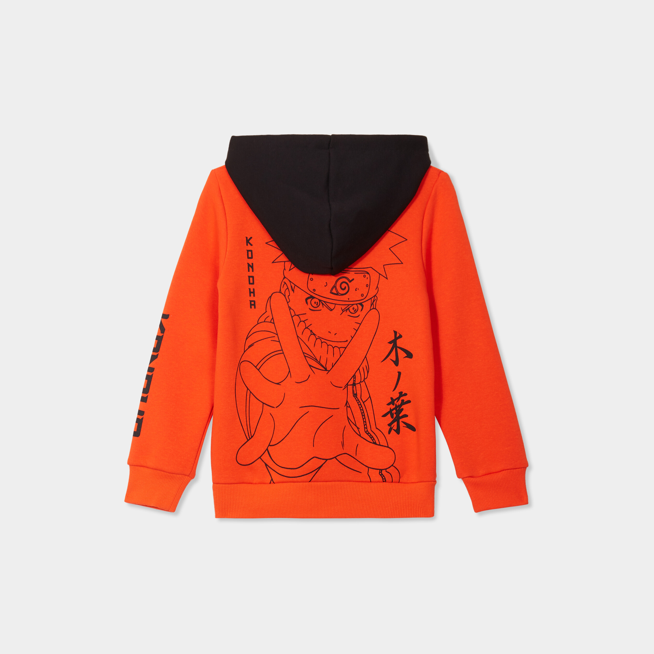 sweat a capuche hoodie naruto orange fonce garcon Sweat à capuche hoodie Naruto orange foncé garçon