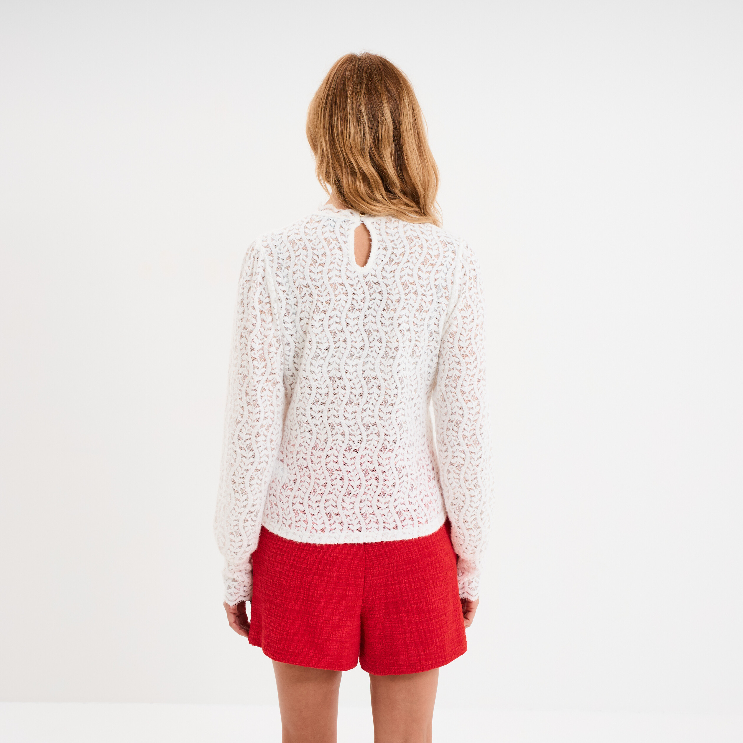 Haut BELAIR Dentelle Blanche - Taille 3 - État Parfait - Neuf Sans étiquettes