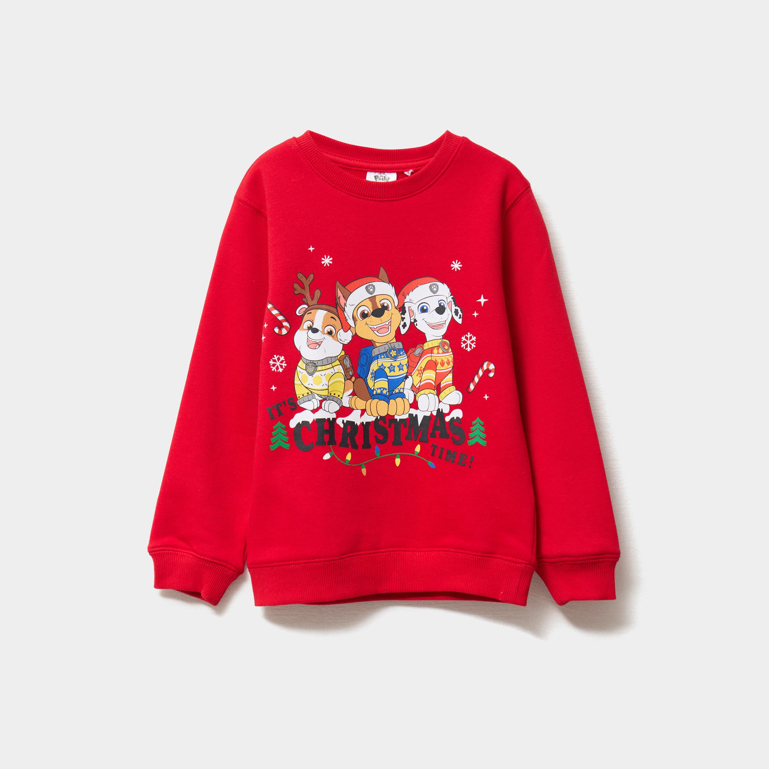 sweat manches longues pat patrouille rouge garcon Sweat manches longues Pat Patrouille rouge garçon