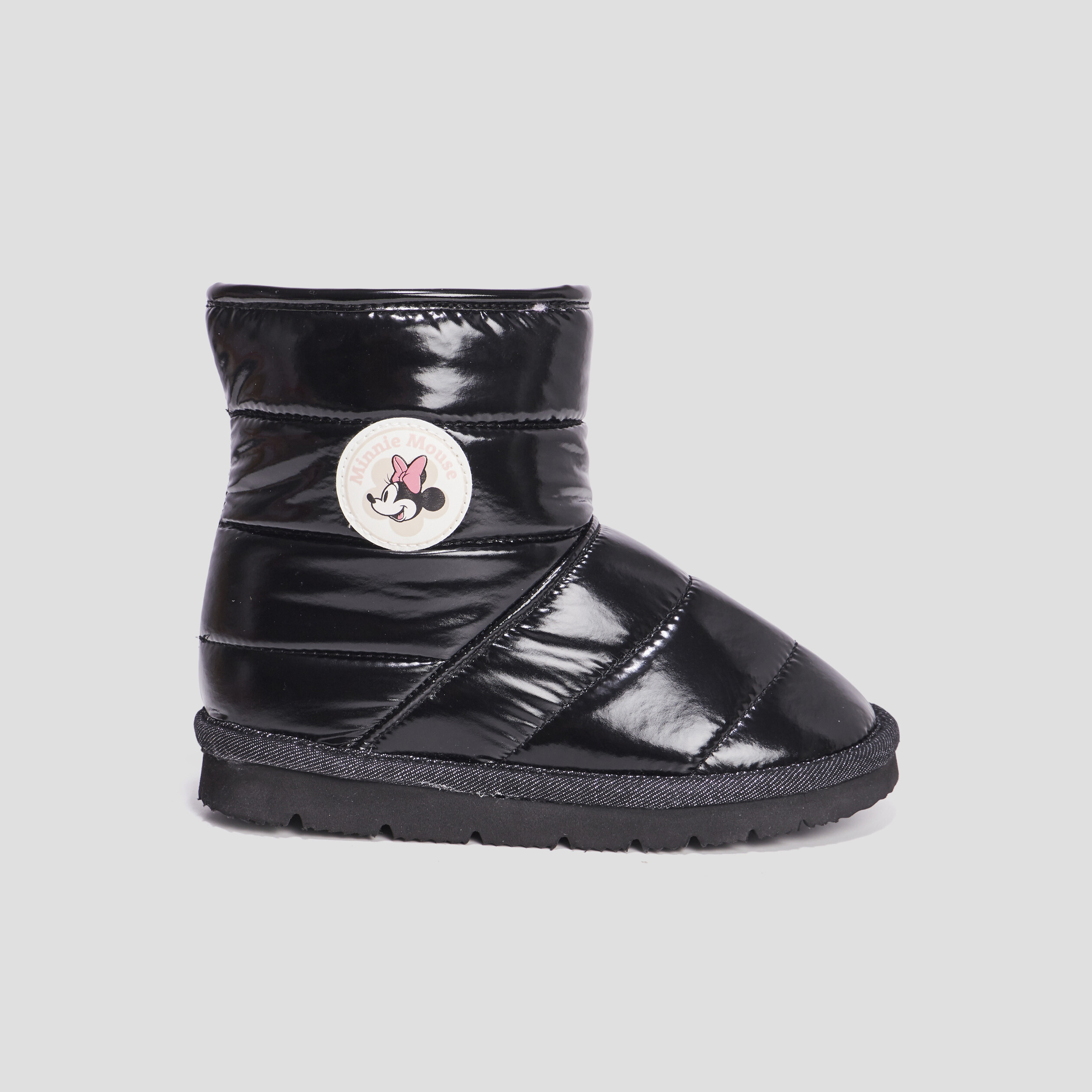 bottines chaudes matelassees minnie noir fille Bottines chaudes matelassées Minnie noir fille
