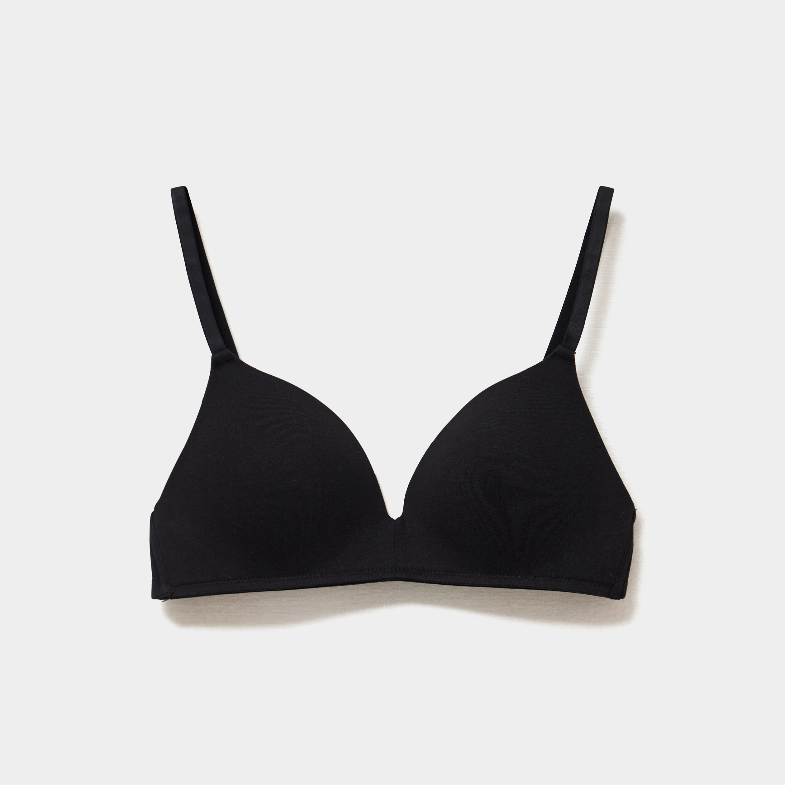 Soutien-gorge triangle coton majoritaire noir femme