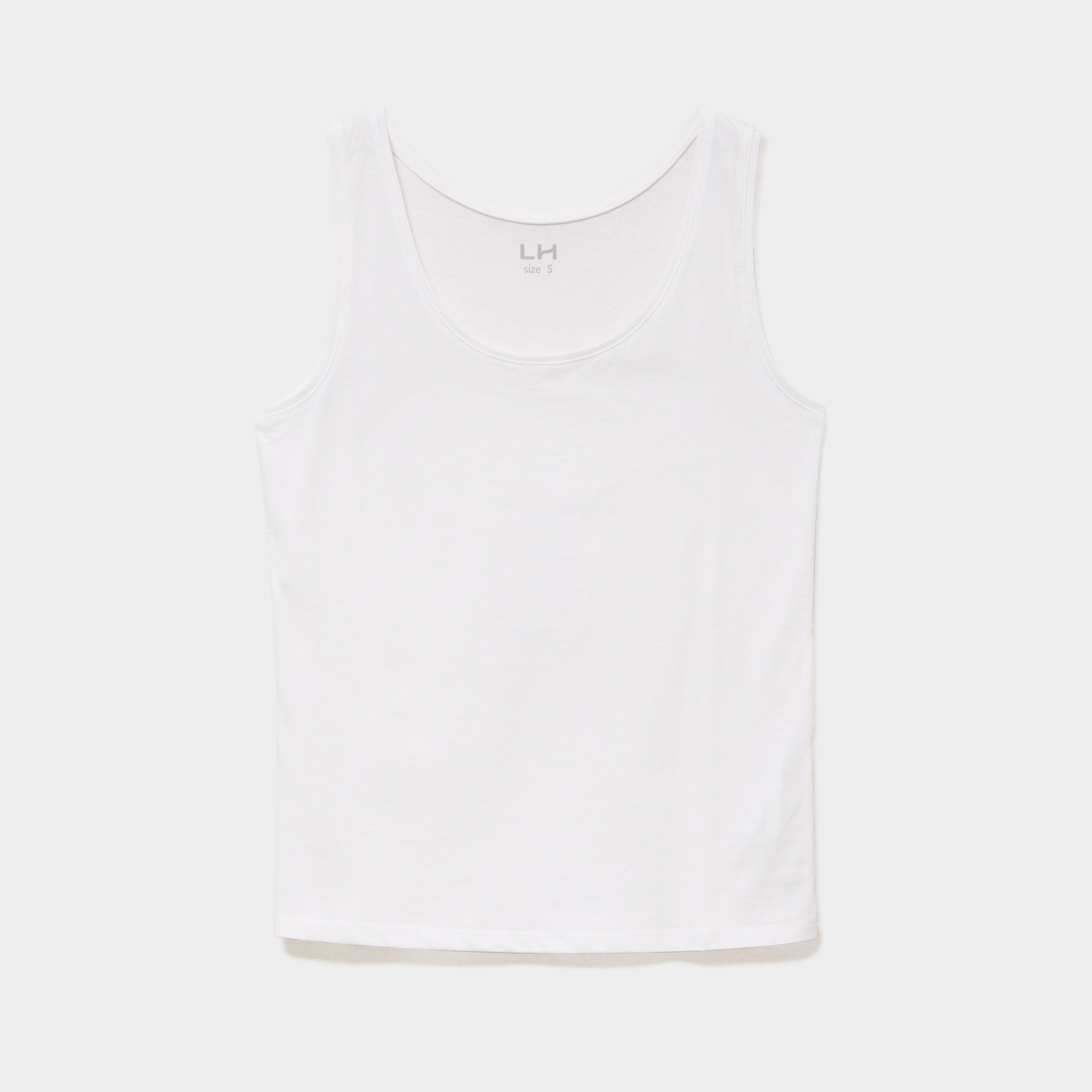 D&eacute;bardeur bretelles larges coton blanc femme