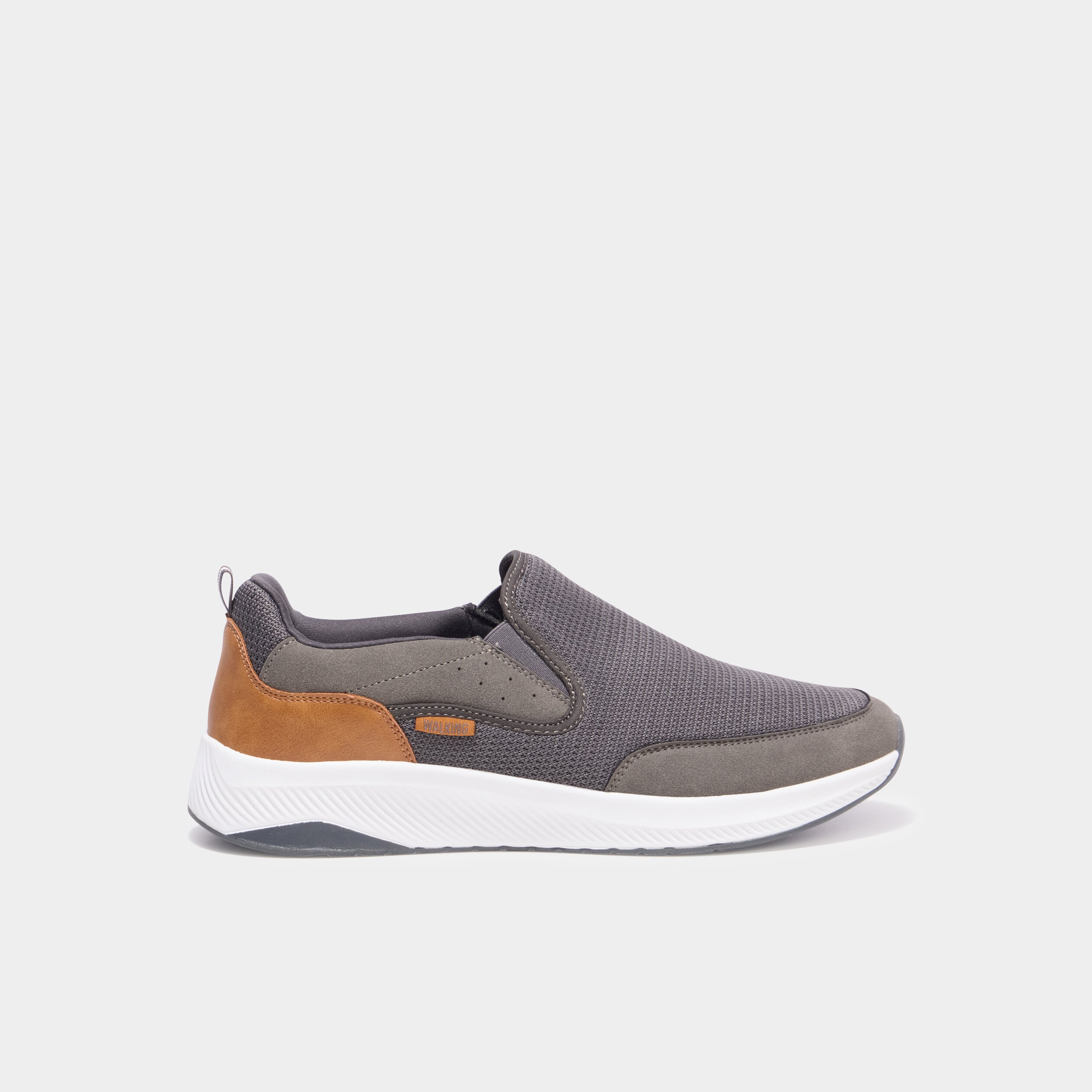 Baskets semelles &eacute;paisses gris homme