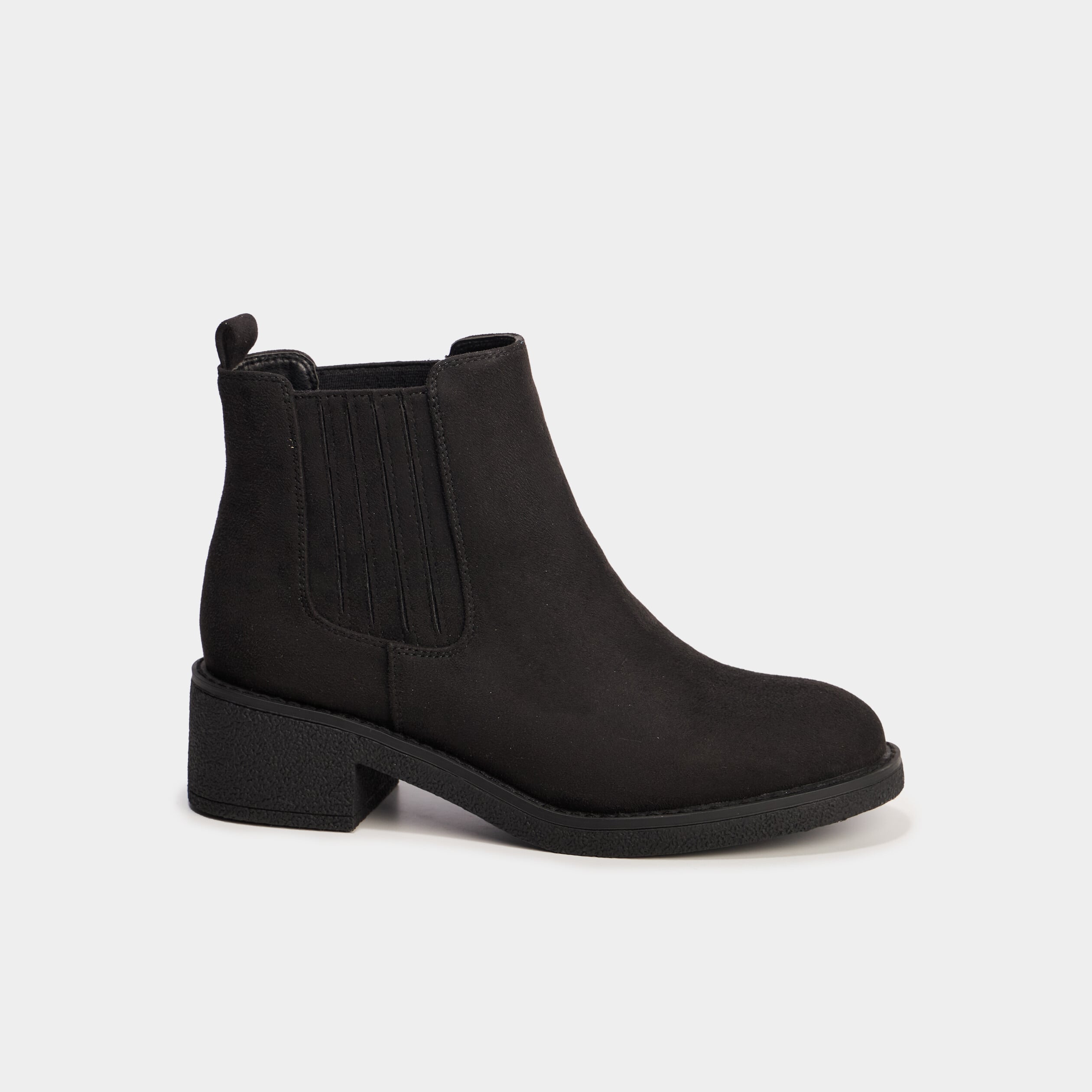Boots chelsea talons 4 cm noir femme