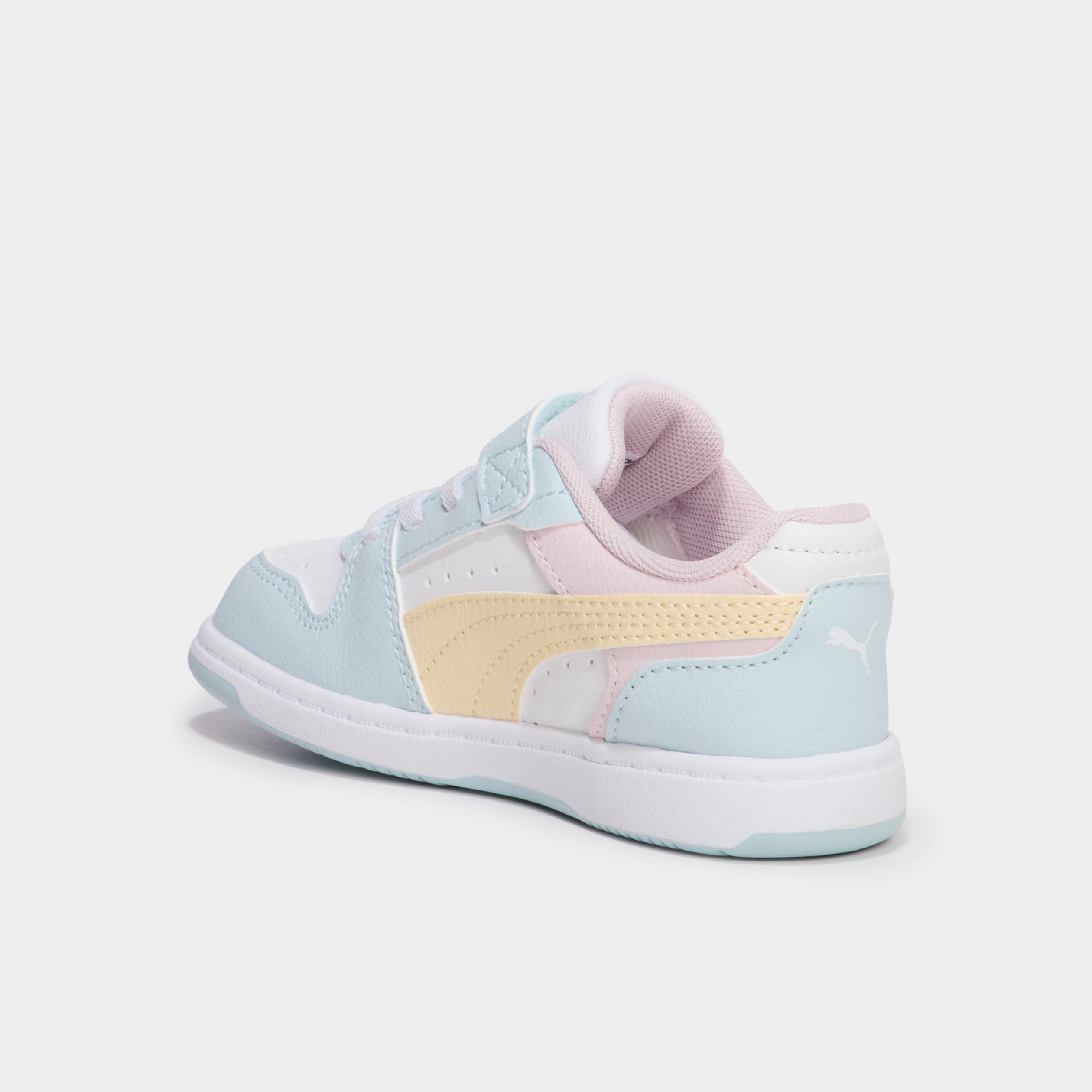 Baskets &agrave; scratchs Puma Rebound Slam bleu pastel fille