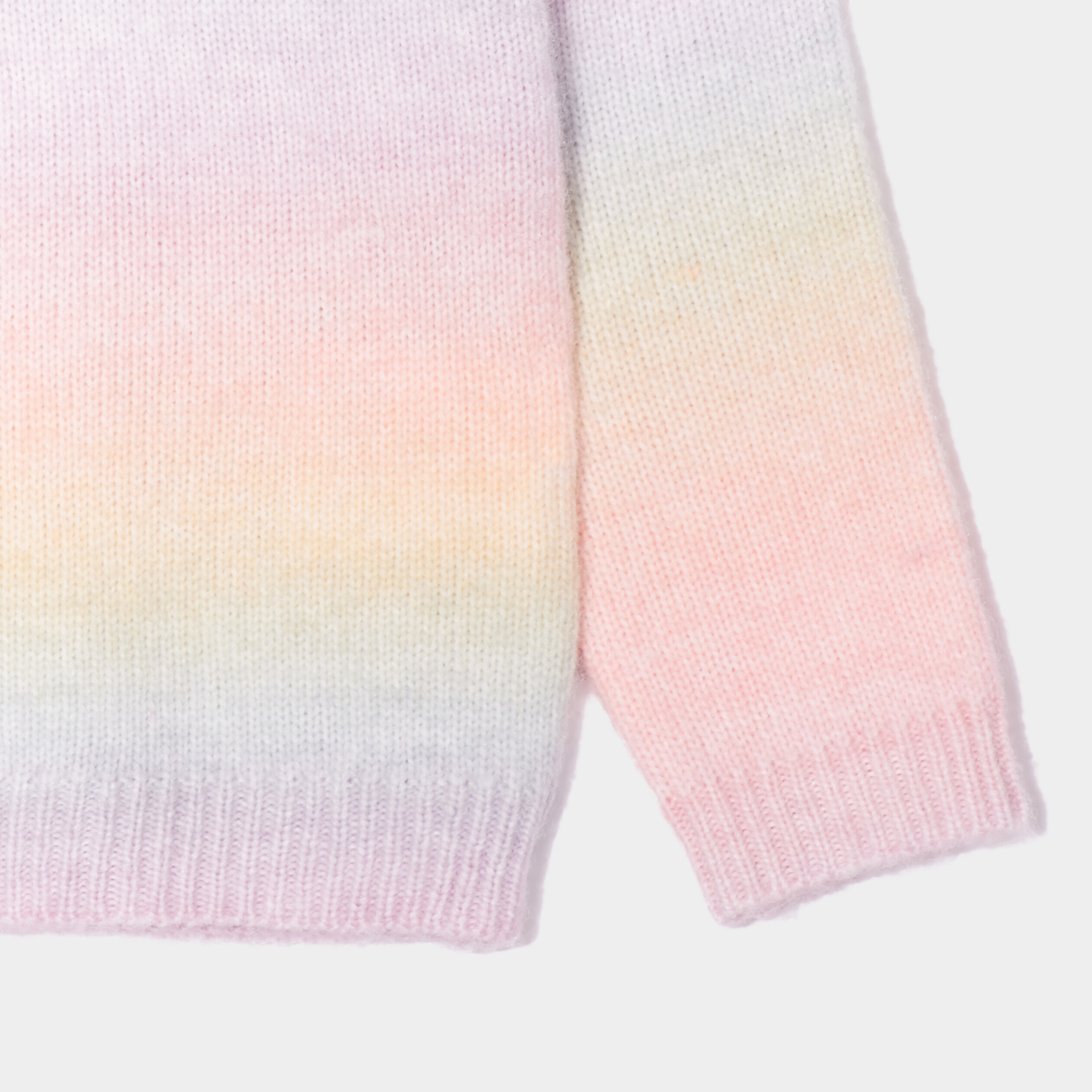 Pull col rond avec manches longues multicolore fille