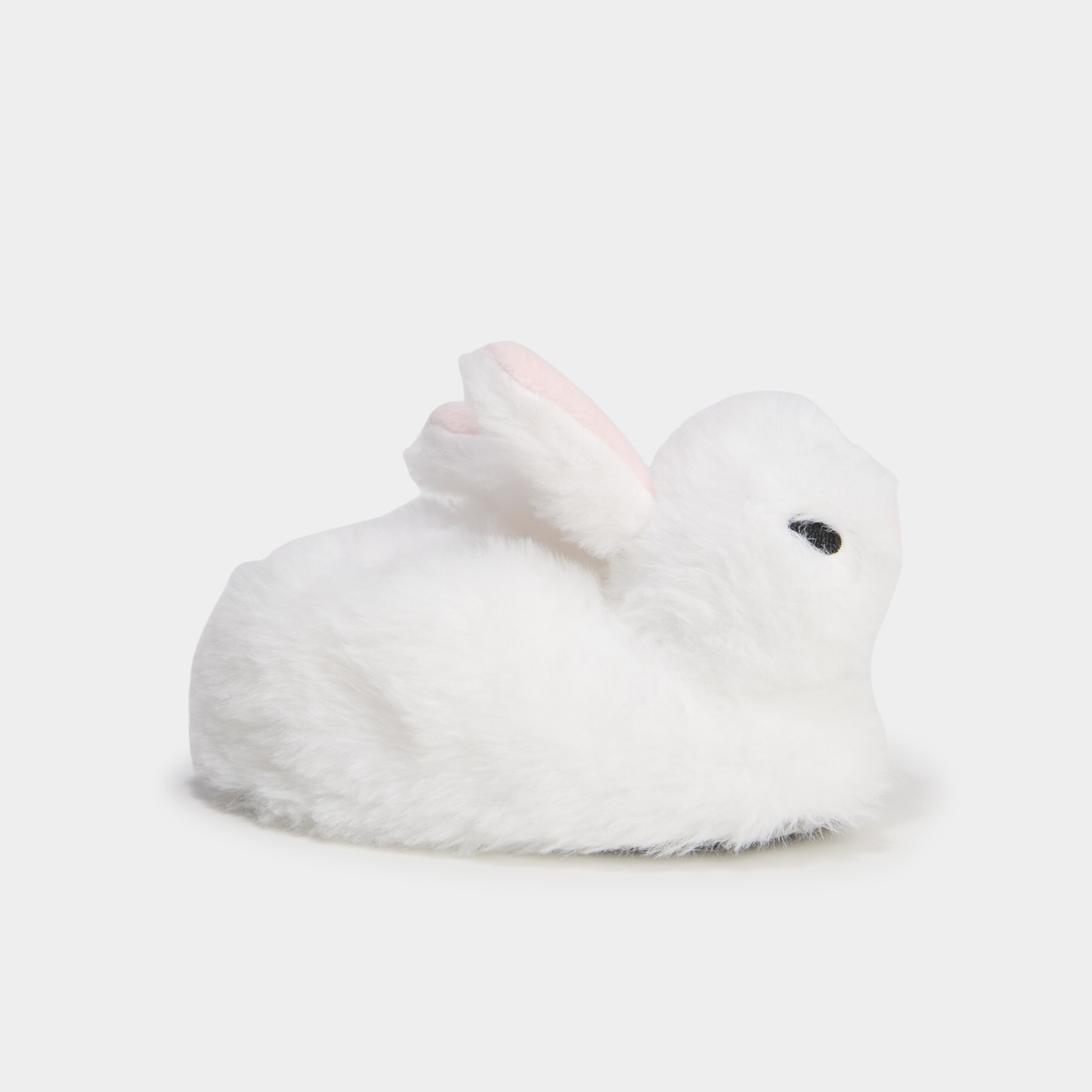Mono chausson fausse fourrure blanc b&eacute;b&eacute; fille