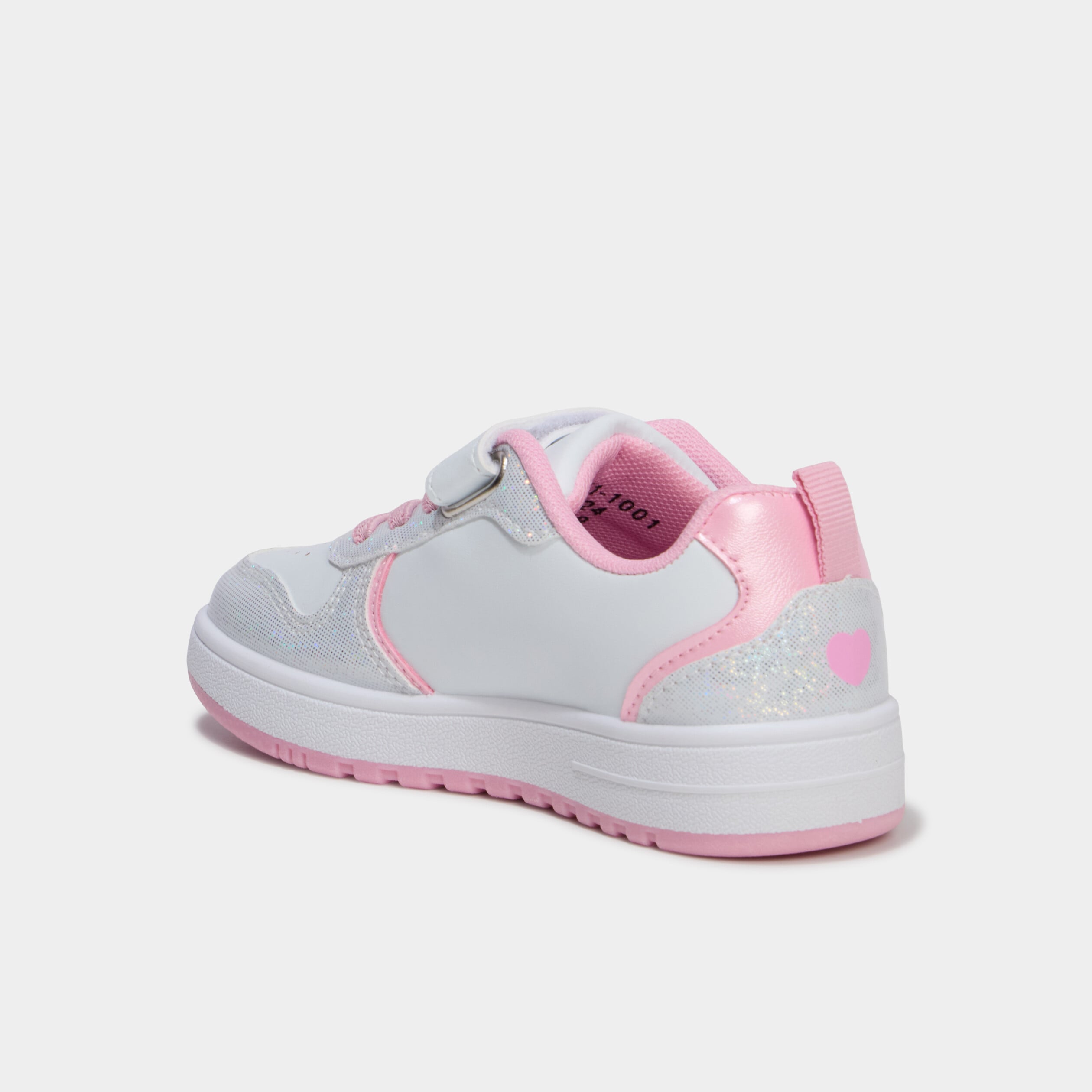 Tennis basses &agrave; scratchs Hello Kitty blanc fille