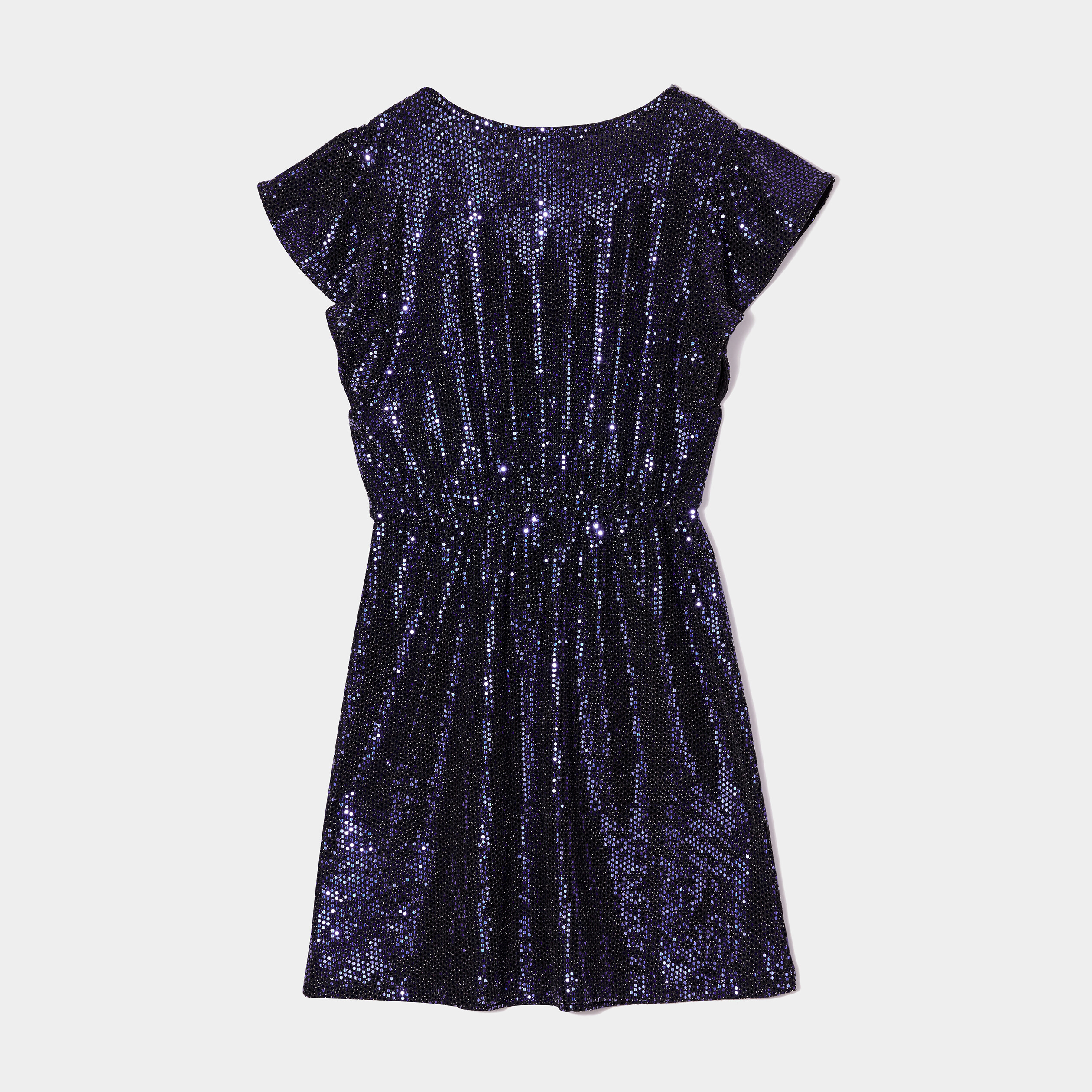 robe a sequins et volants liberto bleu marine fille Robe à sequins et volants Liberto bleu marine fille