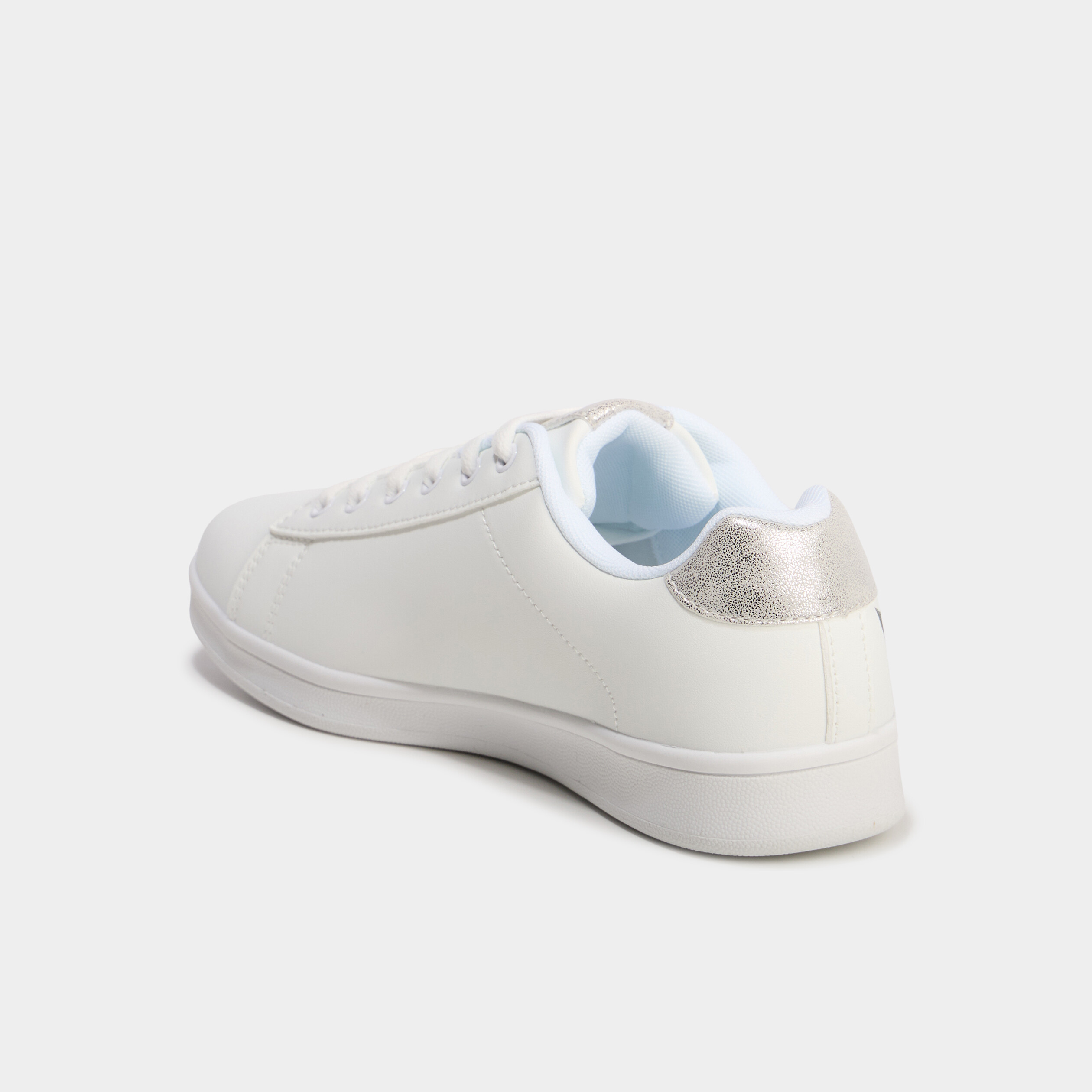 tennis basses a lacets creeks gris argent femme Tennis basses à lacets Creeks gris argent femme