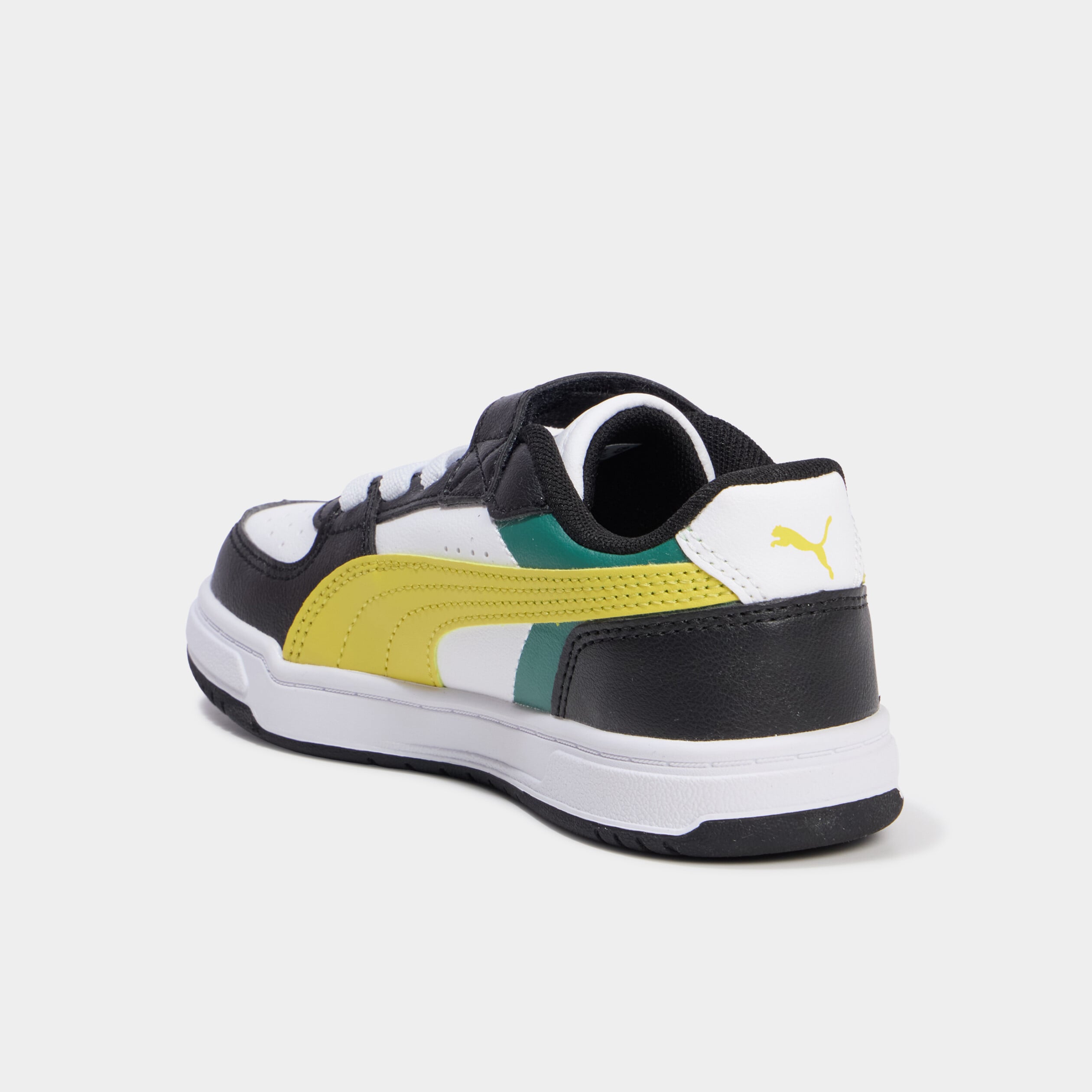 Baskets &agrave; scratchs Caven III Puma vert fluo gar&ccedil;on