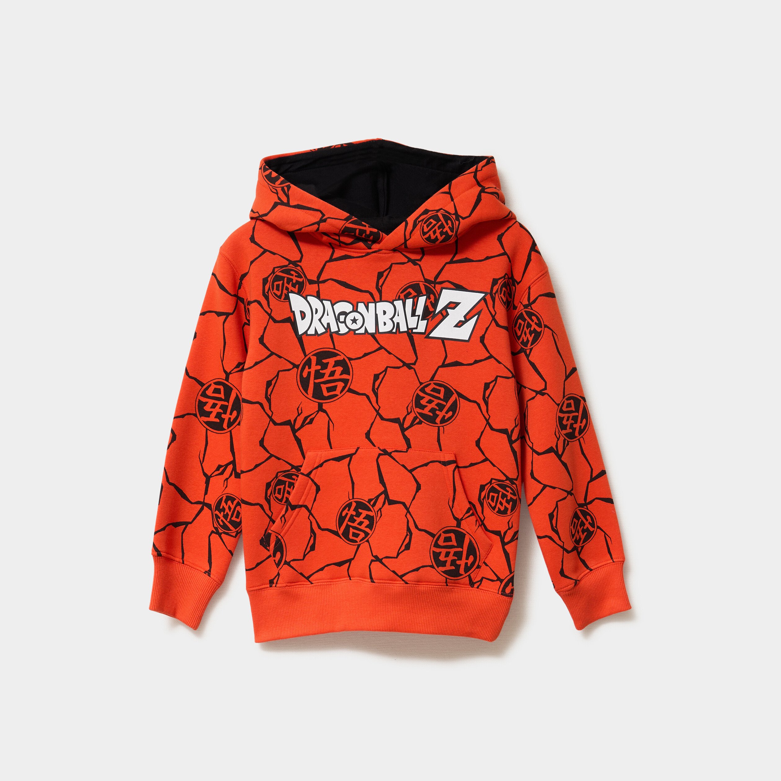 sweat hoodie 1 poche dragon ball z orange garcon Sweat hoodie 1 poche Dragon Ball Z orange garçon
