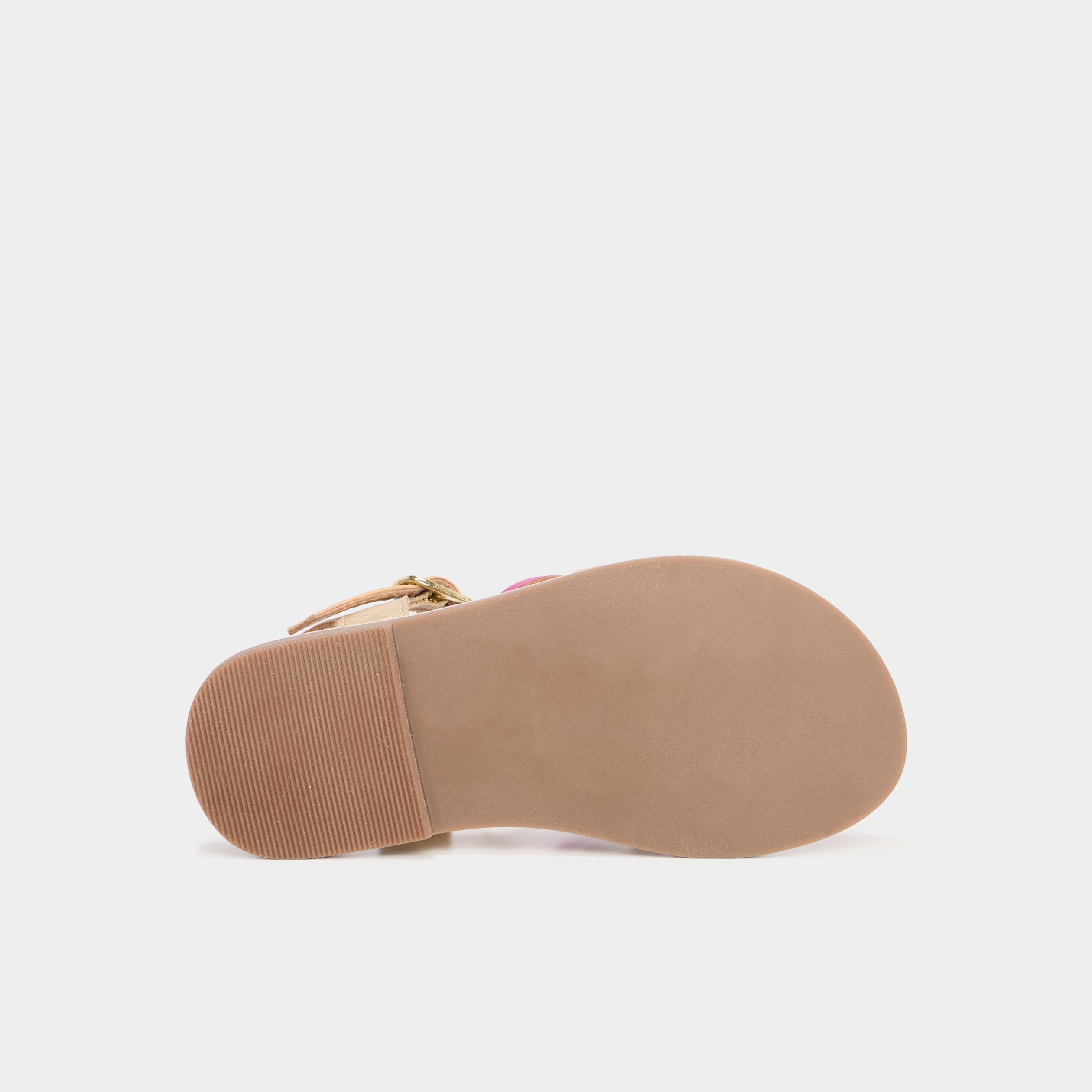 sandales plates en cuir multicolore fille Sandales plates en cuir multicolore fille